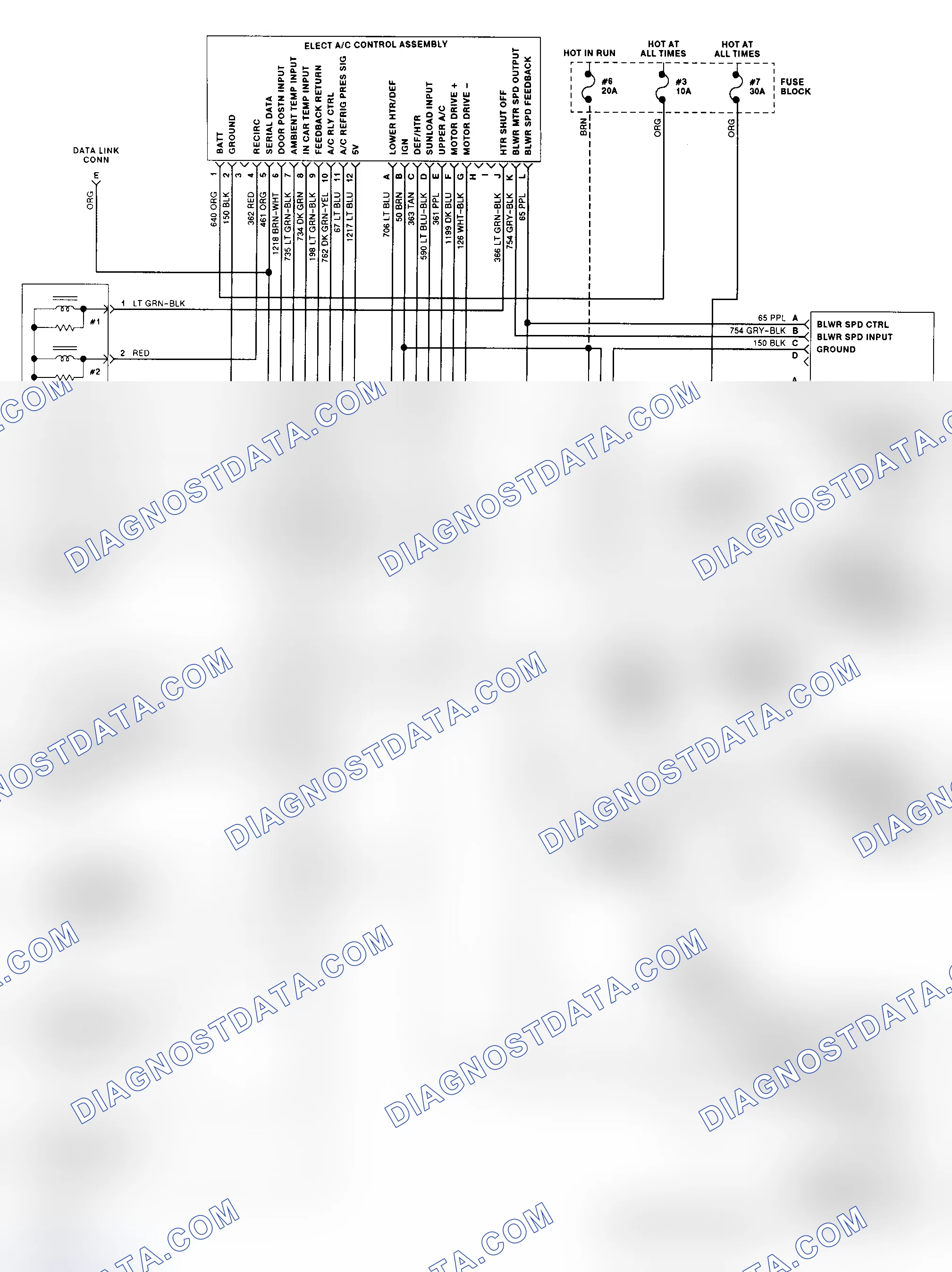 Scheme 8: Automatic A/C-Heater System Wiring Diagram