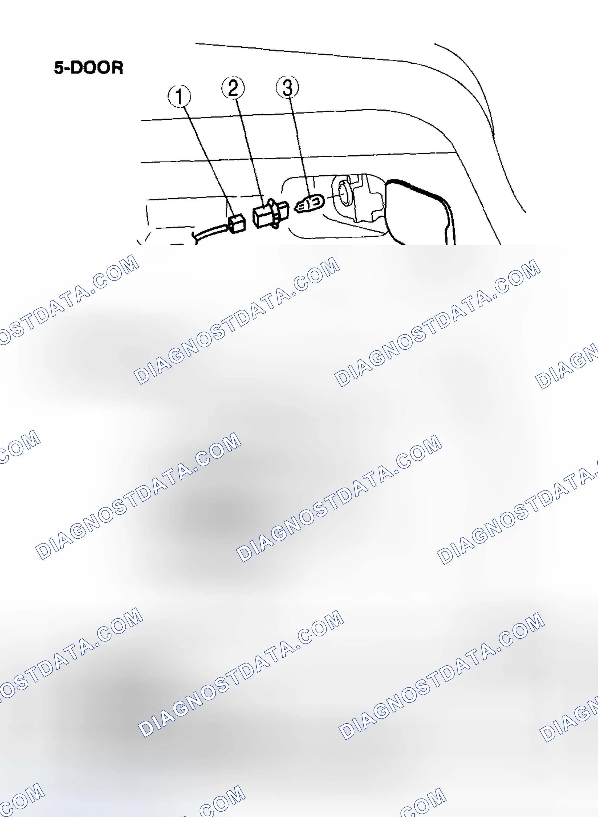 Scheme 63: REAR COMBINATION LIGHT BULB REMOVAL/INSTALLATION [5-DOOR, SPORT WAGON]