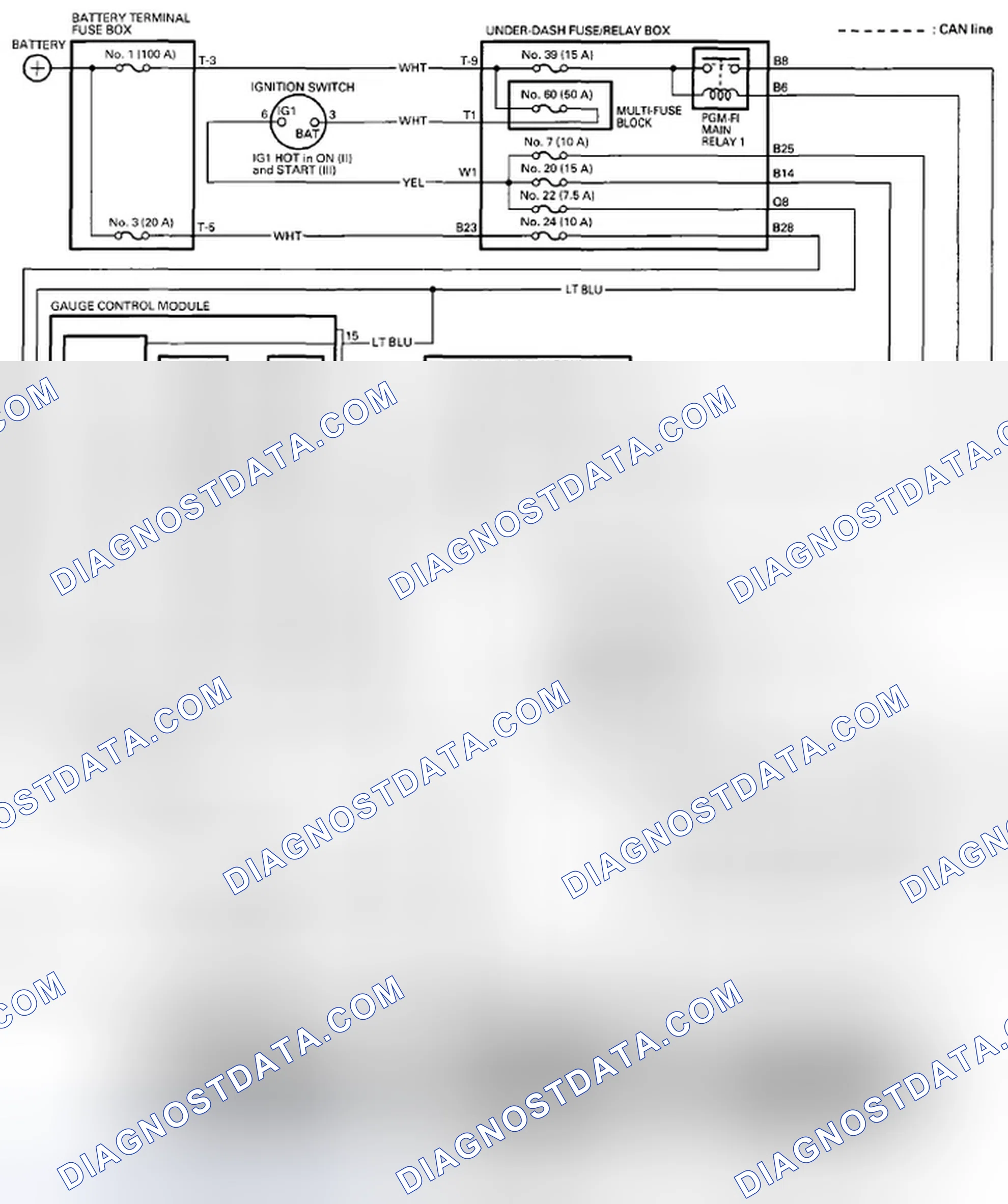 Scheme 323: Circuit Diagram - PCM CVT Control System-Six-position Transmission