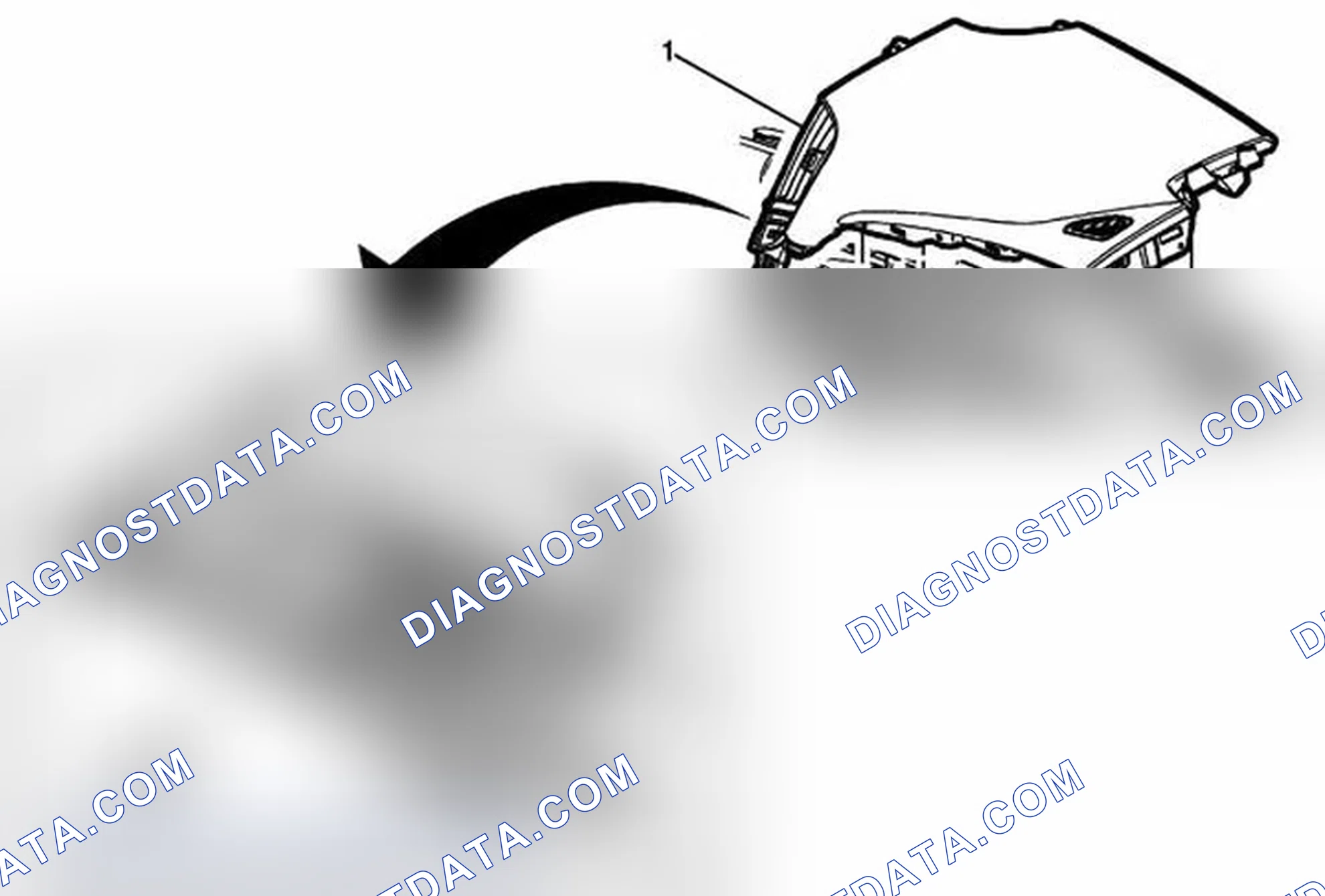 Scheme 47: Instrument Panel Center Air Outlet Bracket Replacement - Passenger Side