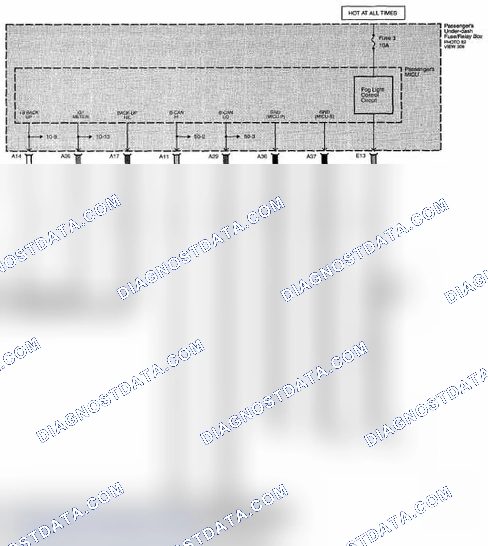 Scheme 240: Fog Lights Circuit Diagram (Page 110-13)