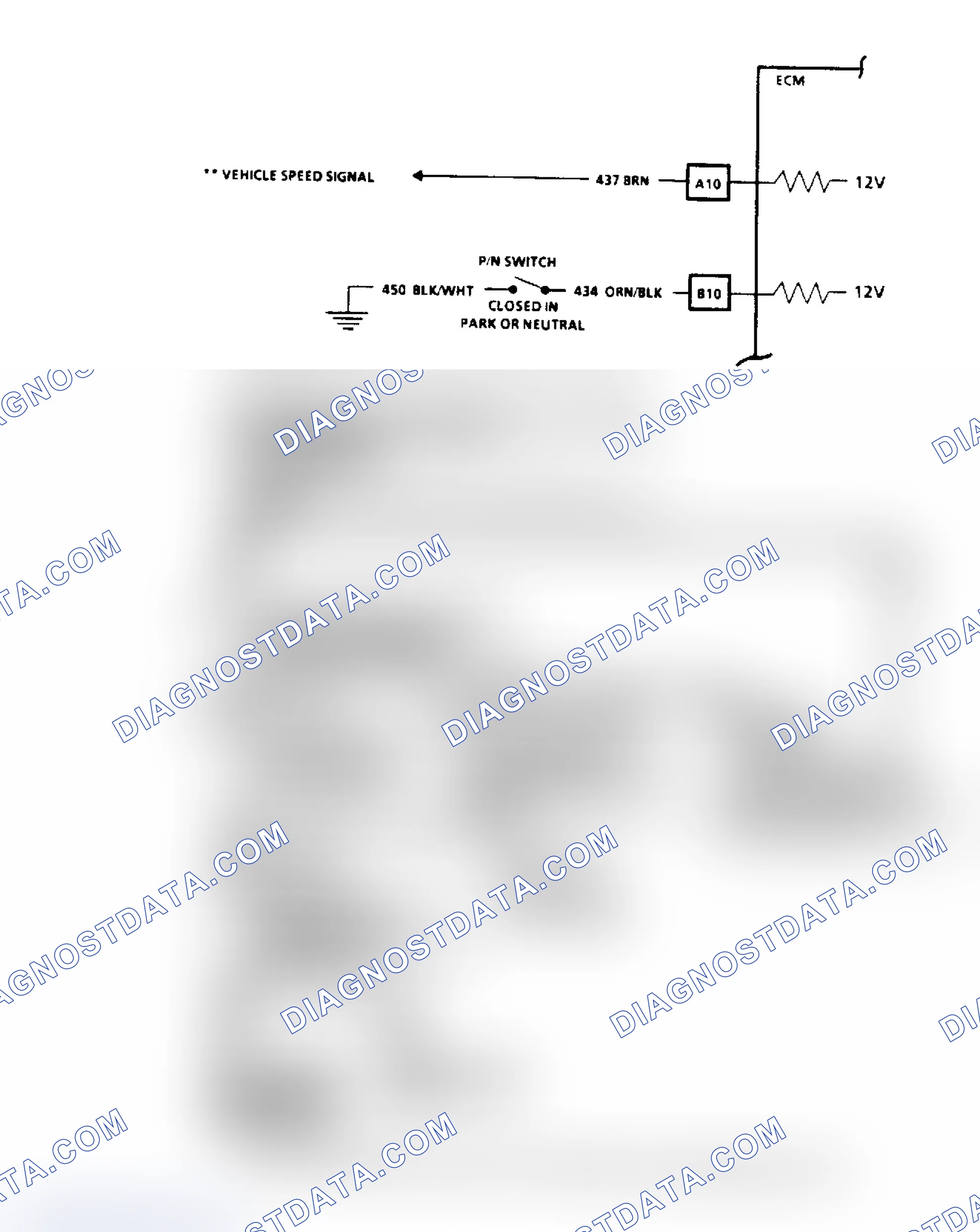 Scheme 57: Code 24, Vehicle Speed Sensor (VSS) Flow Chart & Schematic