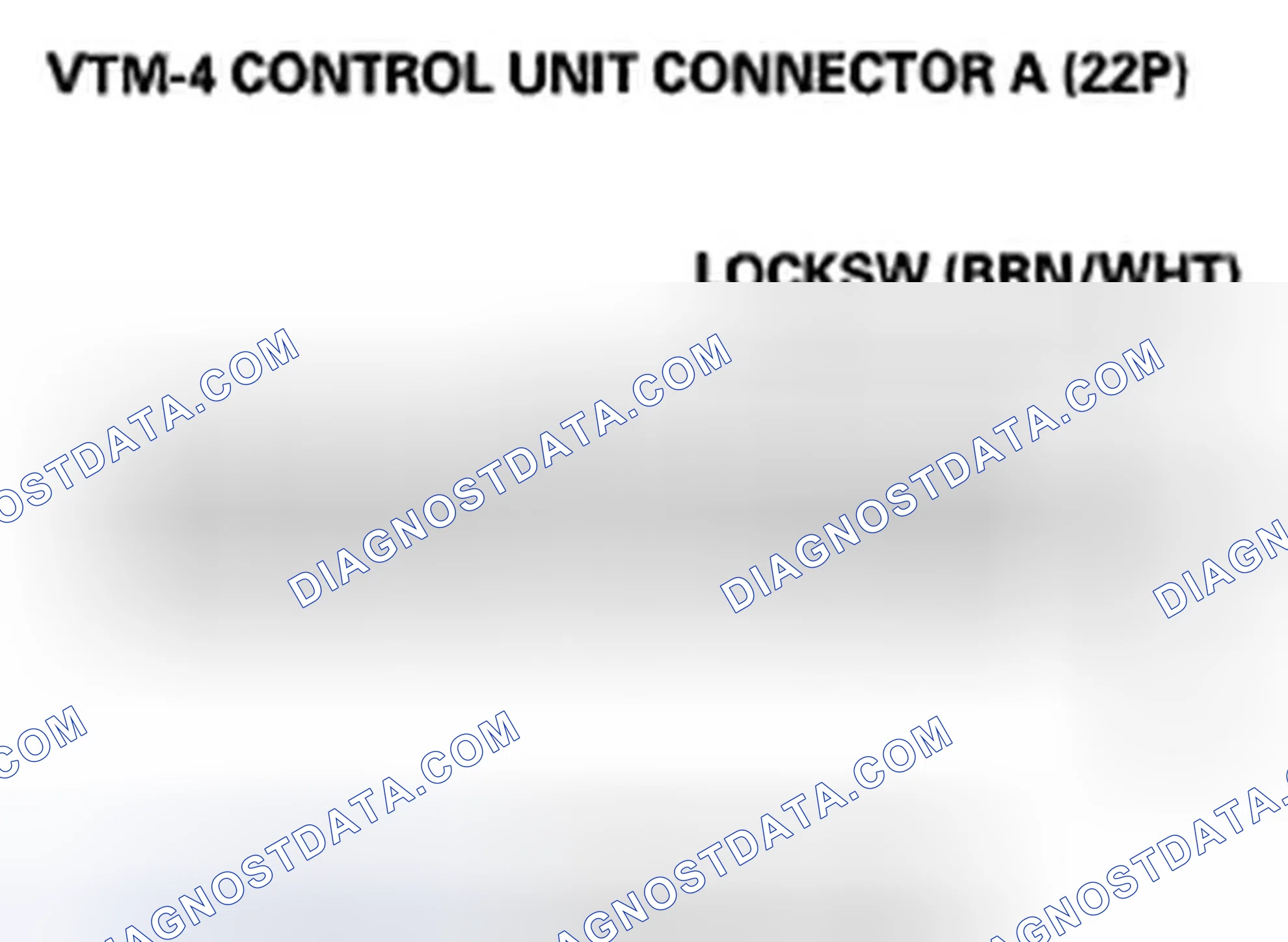 Scheme 74: The VTM-4 LOCK indicator does not come on when the VTM-4 LOCK switch is pressed