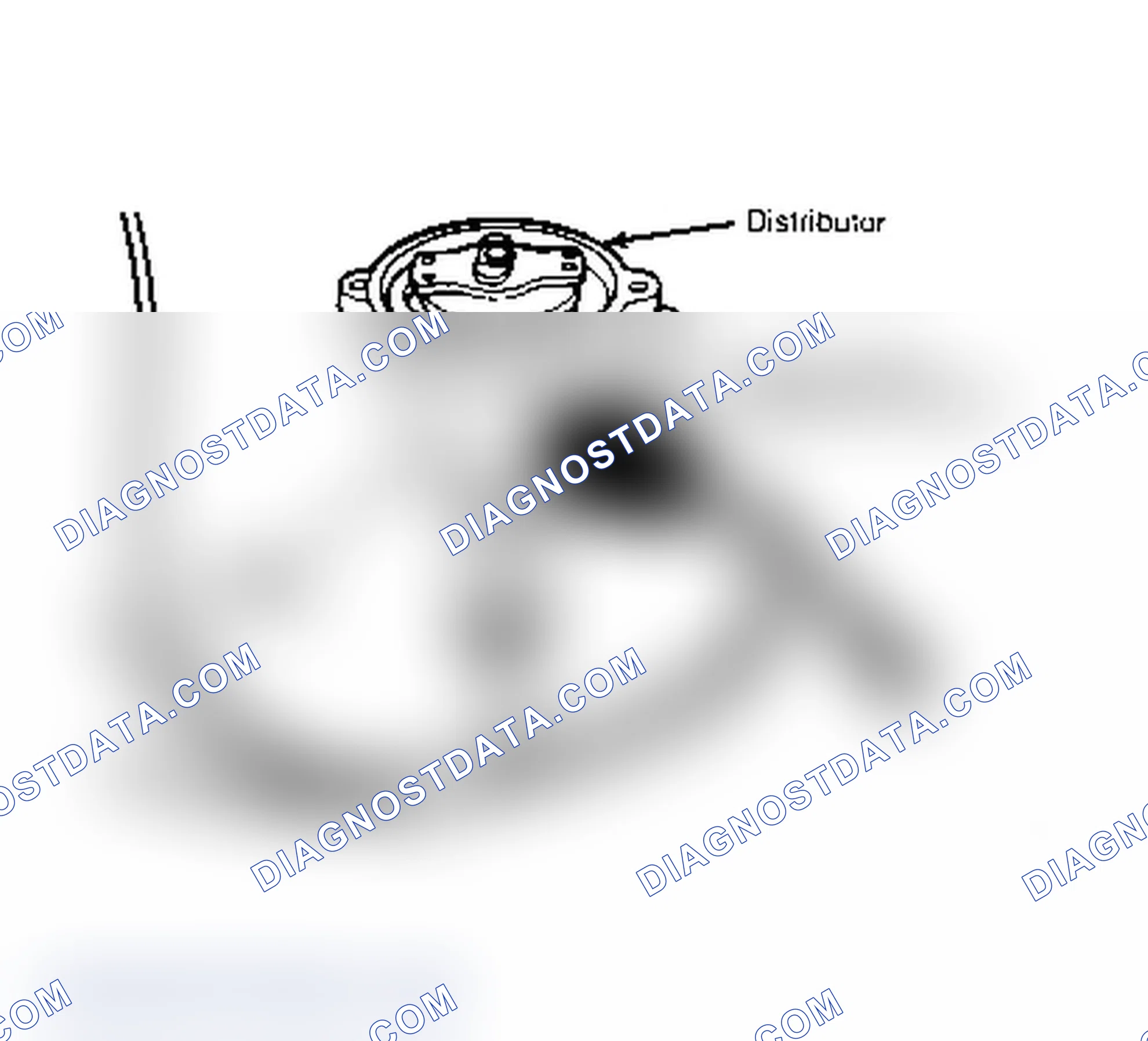 Scheme 14: Disconnecting Ign. Sw. Electrical Connector at Distributor This connector must be disconnected and engine cranked to prime lubrication system.