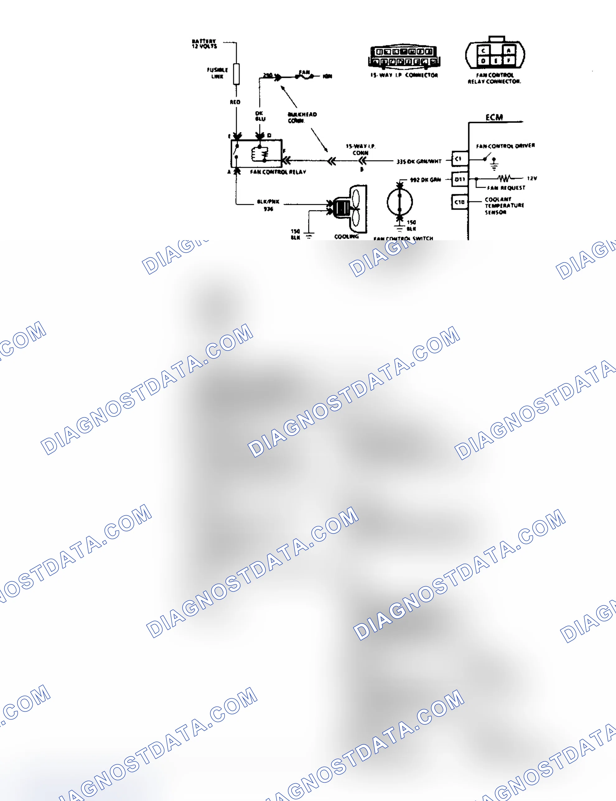 Scheme 251: Chart C12, Cooling Fan Circuit, Schematic (2 of 2)