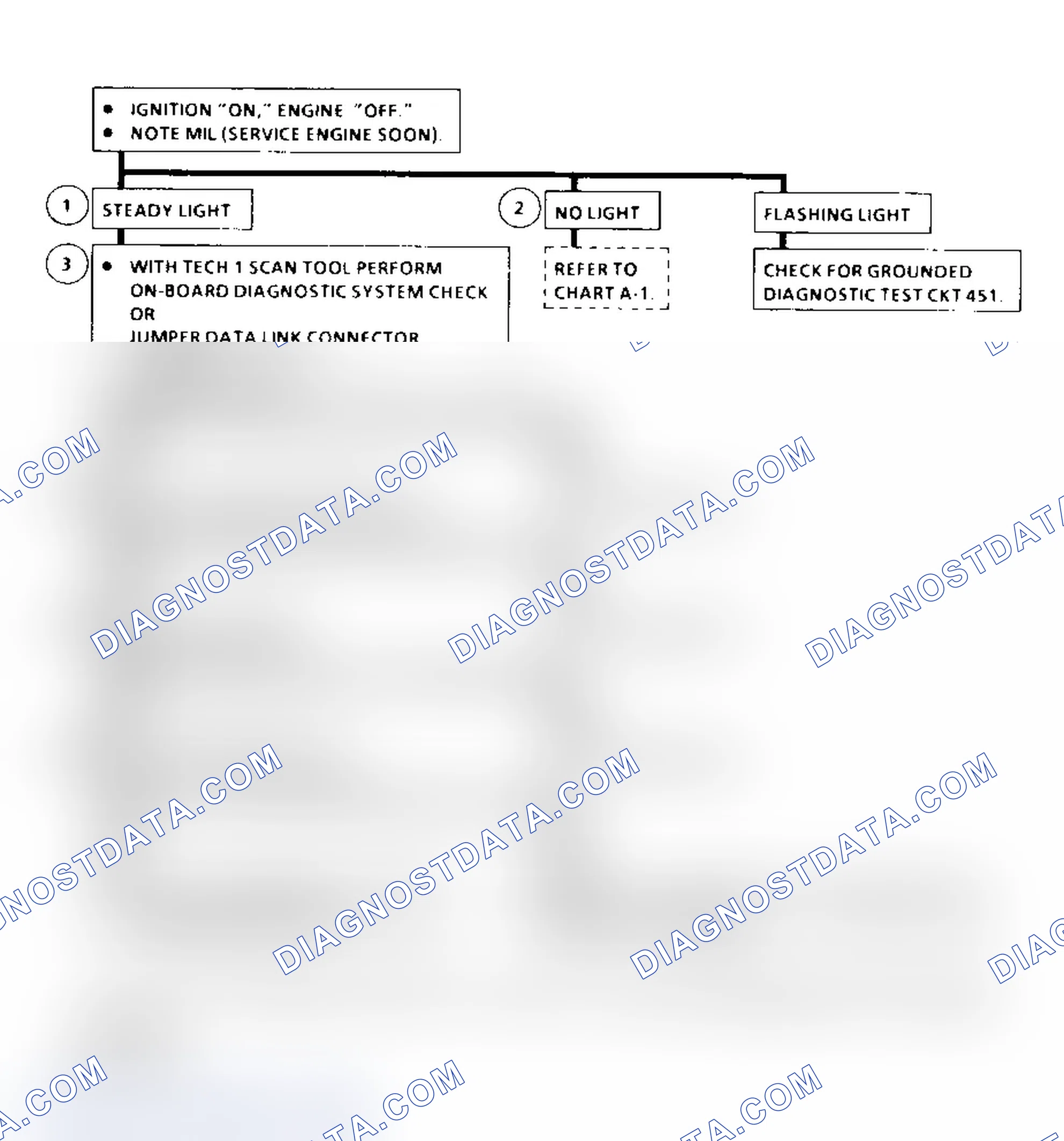 Scheme 313: Diagnostic System Check Flow Chart ("C" & "K" Series)