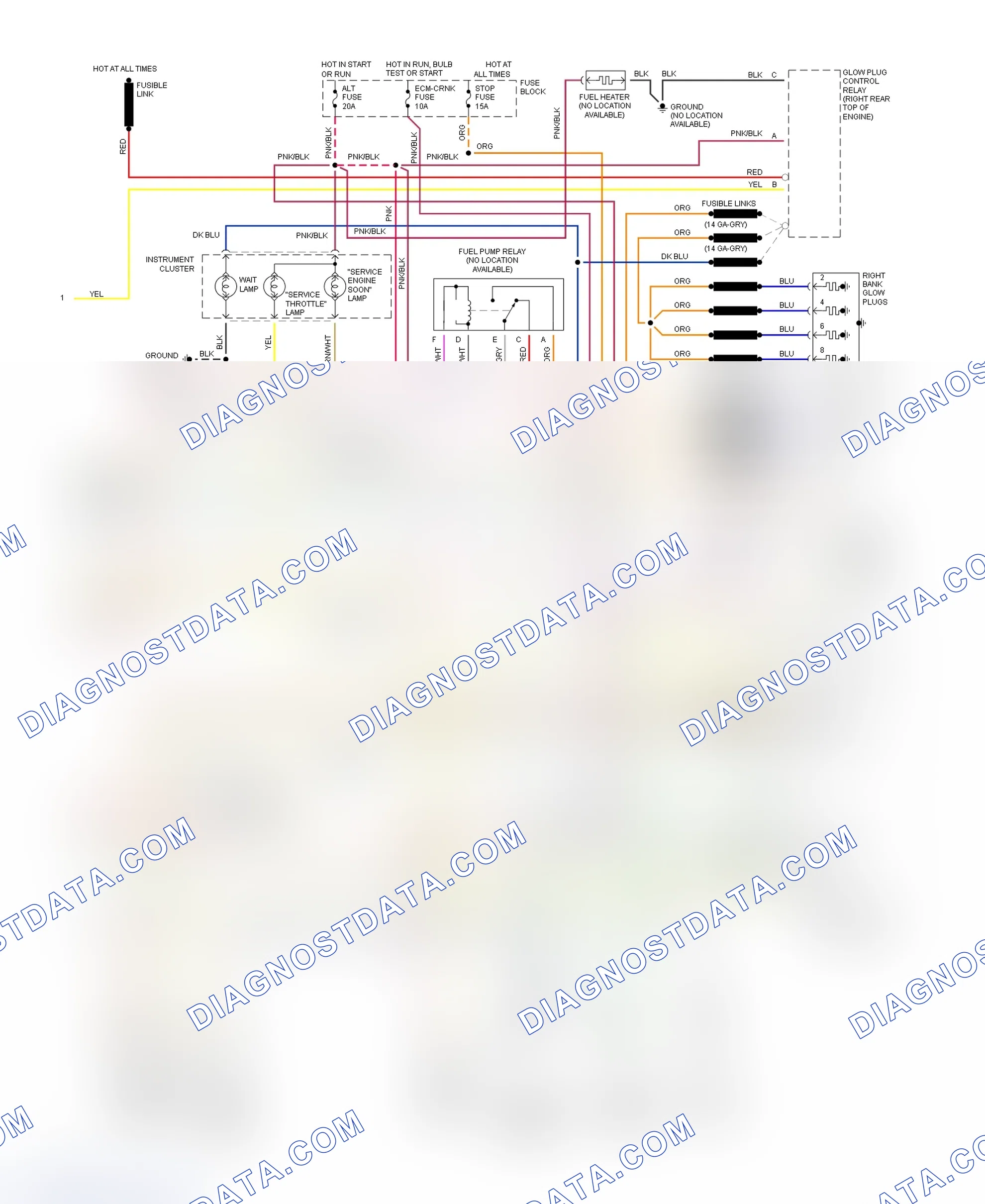 Scheme 274: Wiring Diagram ("P" Series - Commercial - (VIN F) With 4L80-E - 2 Of 2)