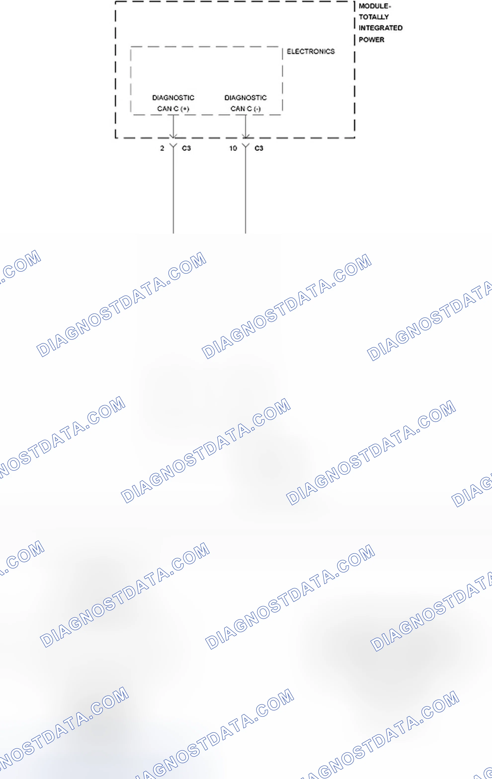 Scheme 322: BOTH DIAGNOSTIC CAN C (+) AND DIAGNOSTIC CAN C (-) CIRCUITS OPEN