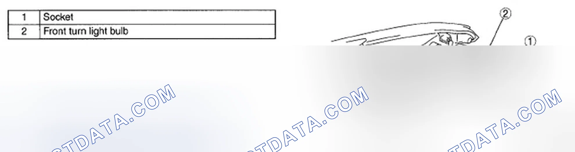 Scheme 31: FRONT TURN LIGHT BULB REMOVAL/INSTALLATION