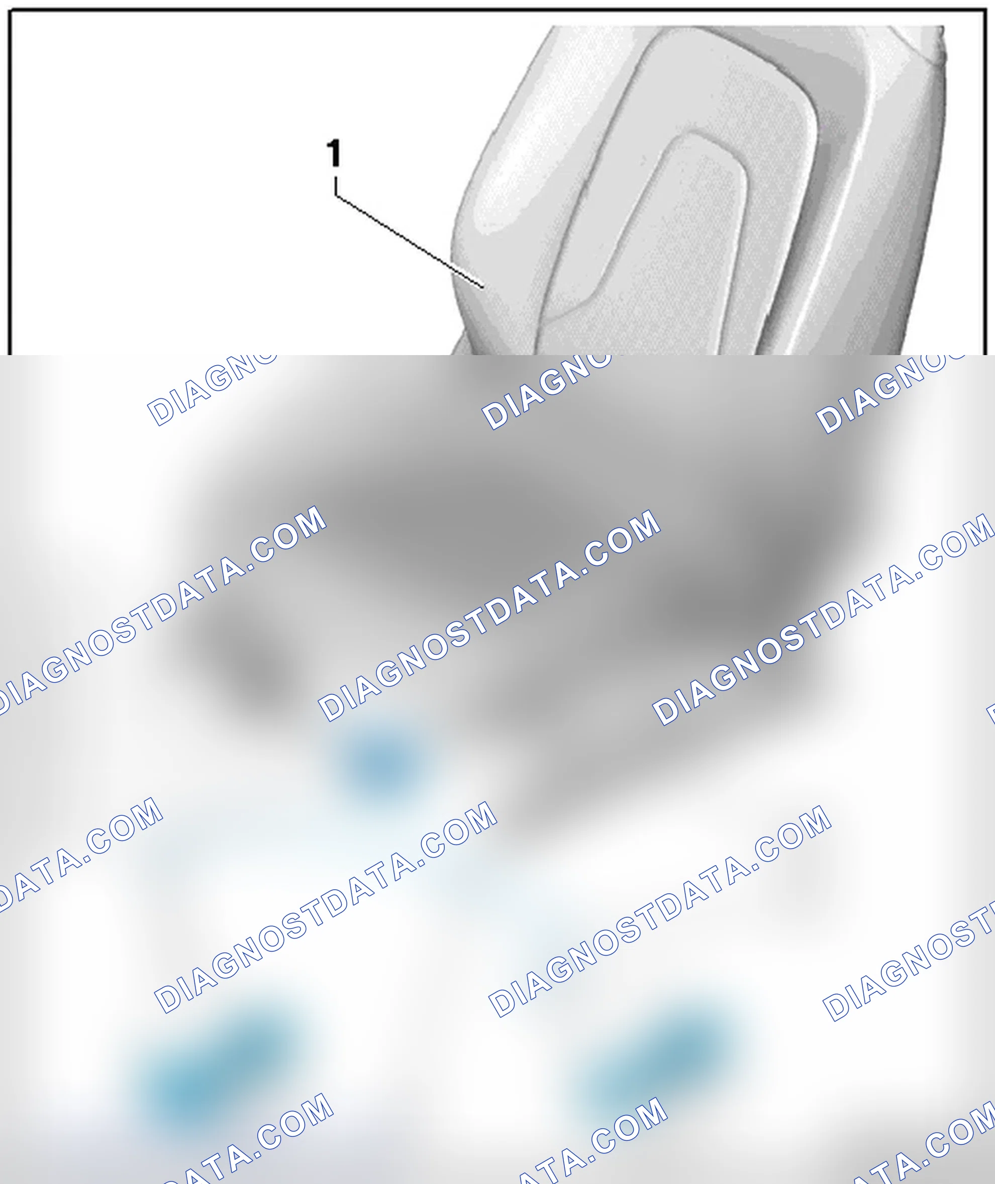 Scheme 96: SEAT FORWARD/BACK ADJUSTER OVERVIEW