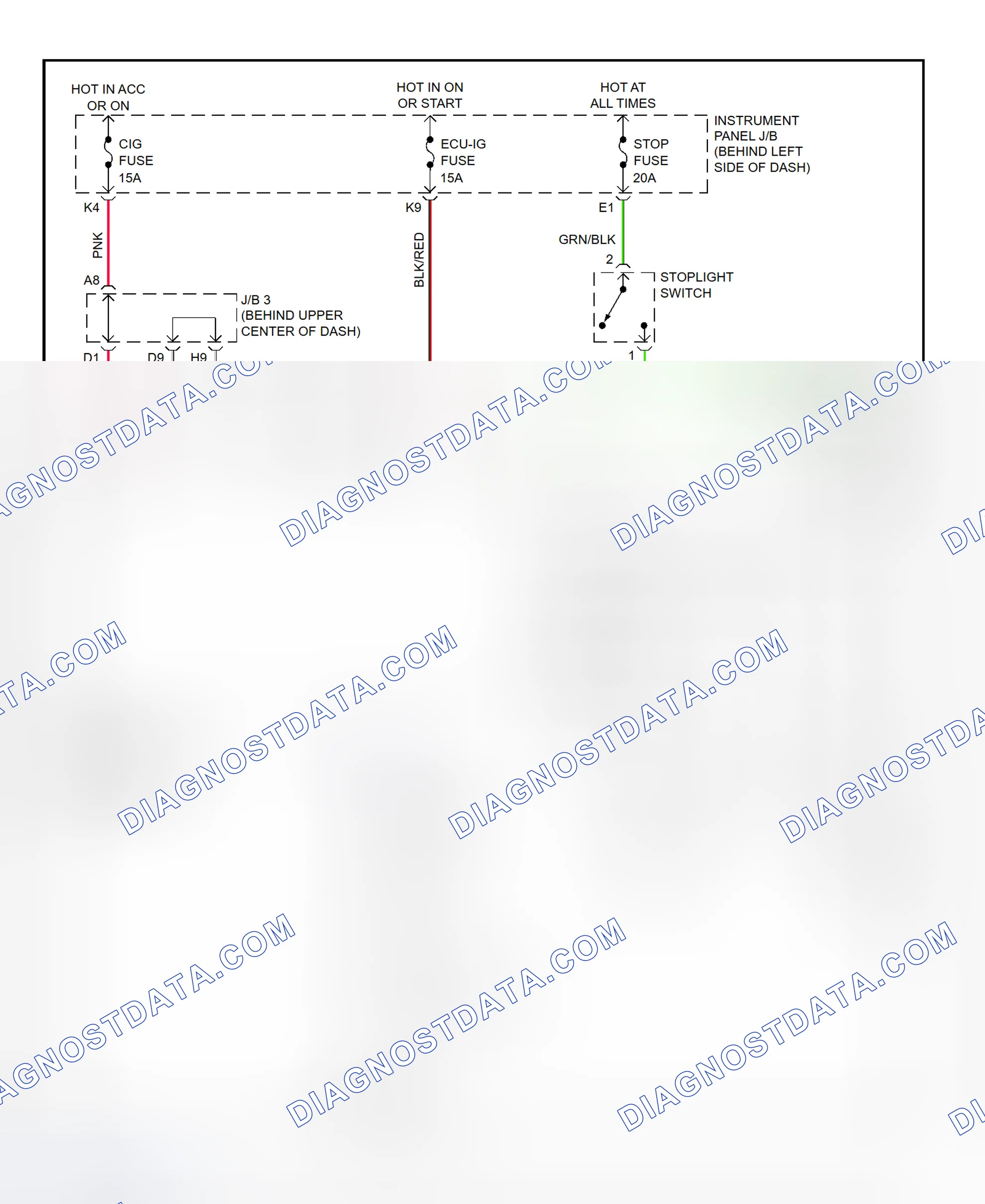 Scheme 295: Shift Interlock System Wiring Diagram (2001 - Lexus RX300)