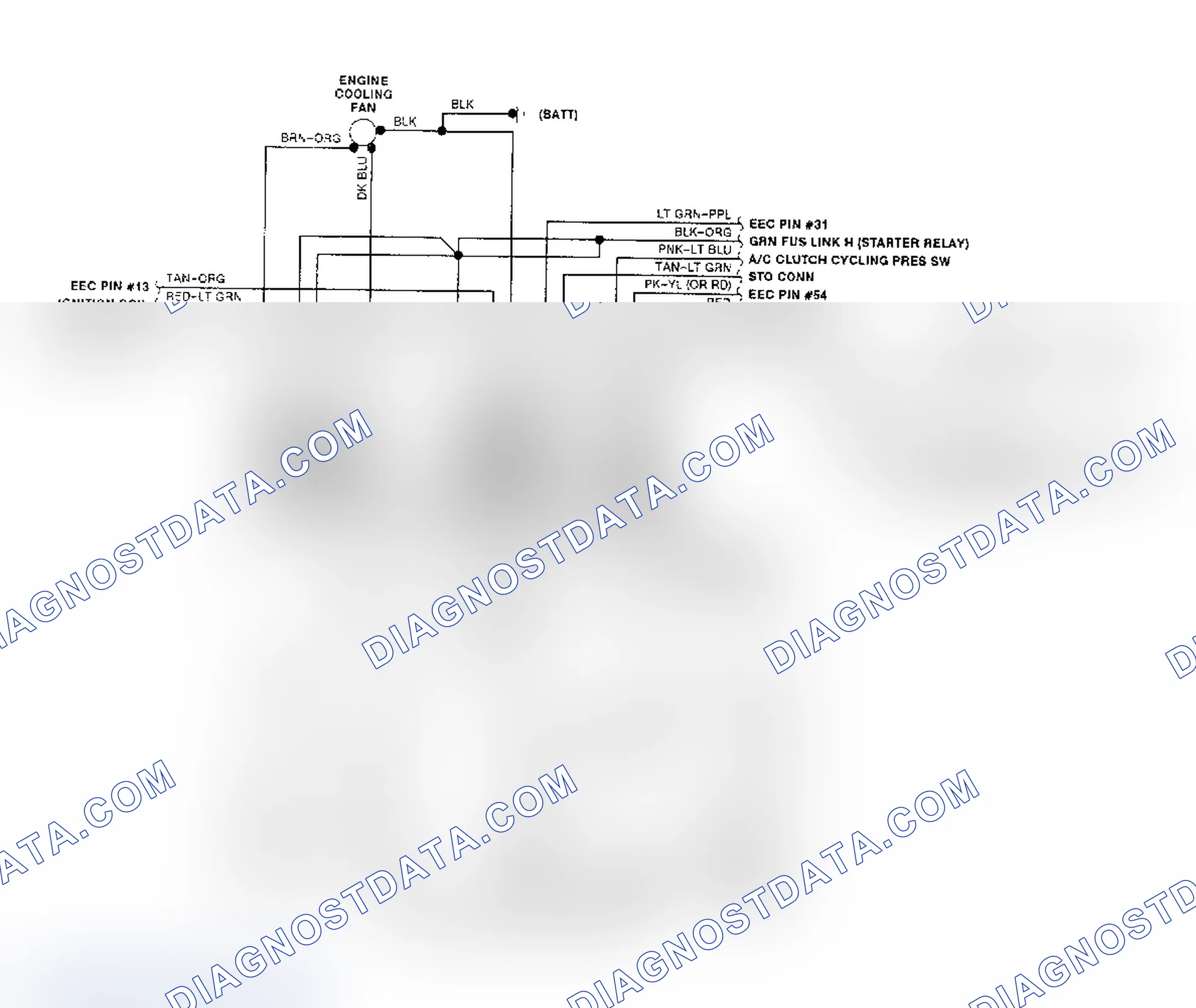 Scheme 114: 3.8L Sable & Taurus EEC-IV Wiring Diagram (2 of 2)
