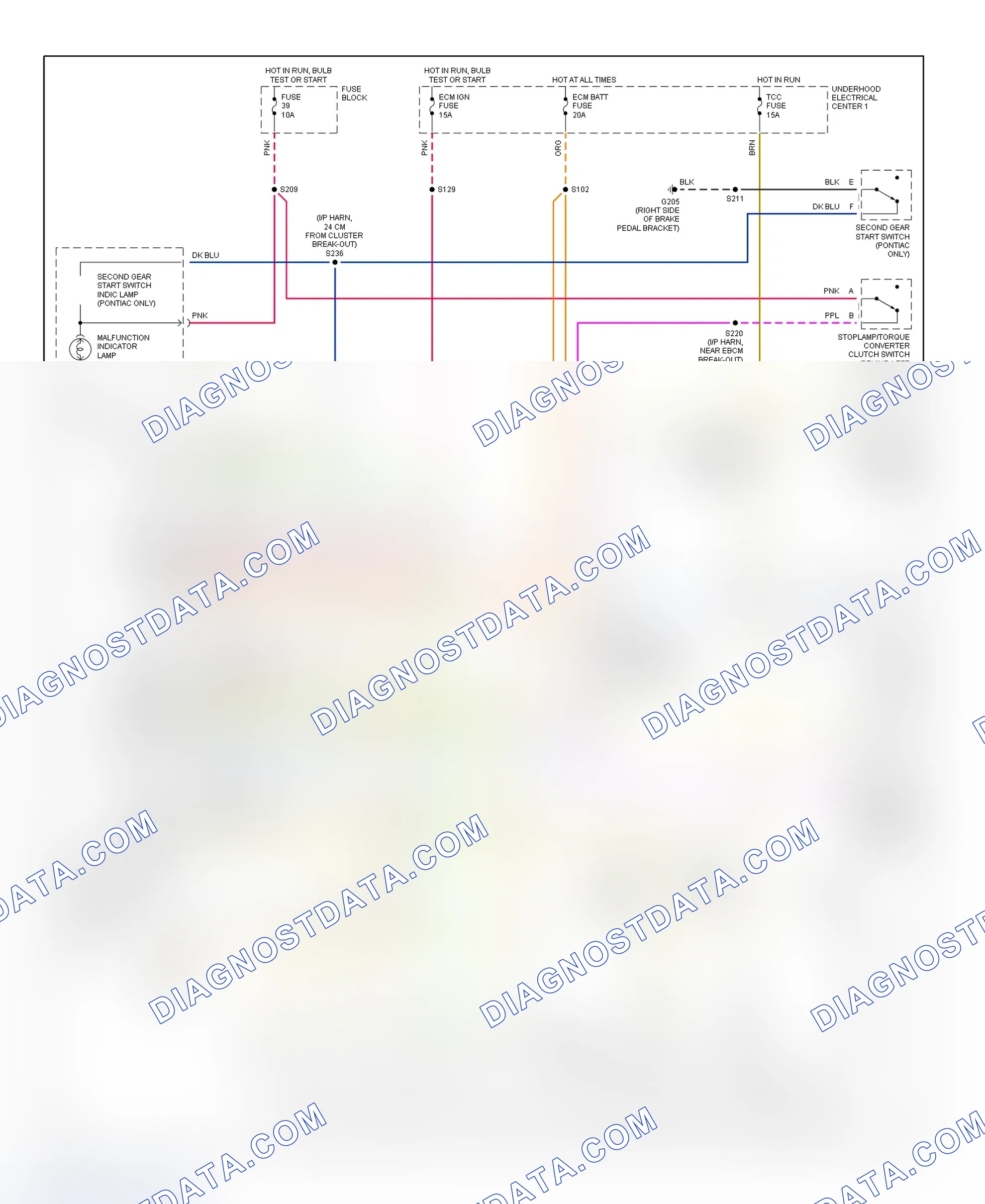Scheme 187: 1995 "W" Body - 3.4L (Cutlass Supreme, Grand Prix, Lumina & Monte Carlo) Schematic
