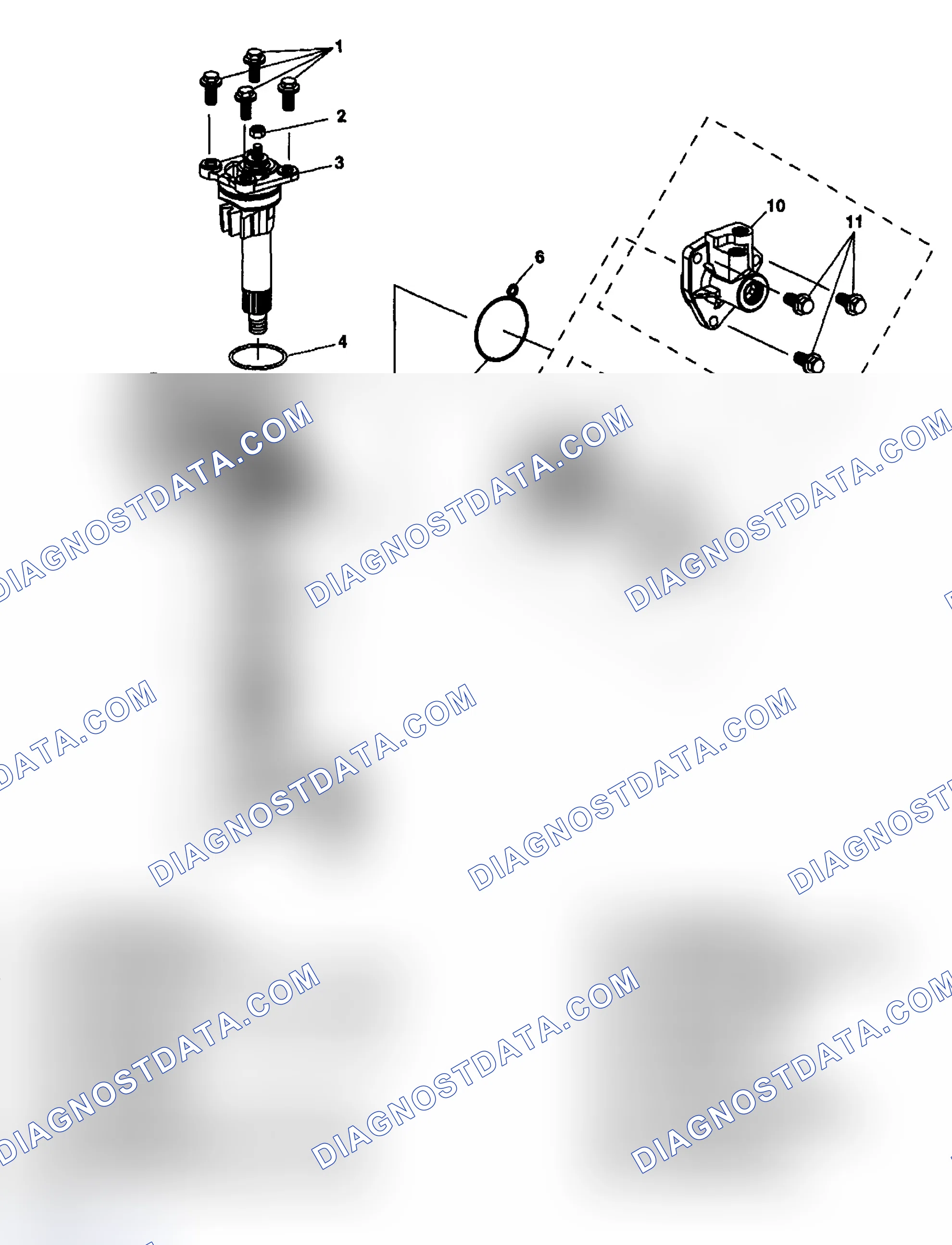Scheme 2: Power Steering Gear Disassembled View (670 Gear)