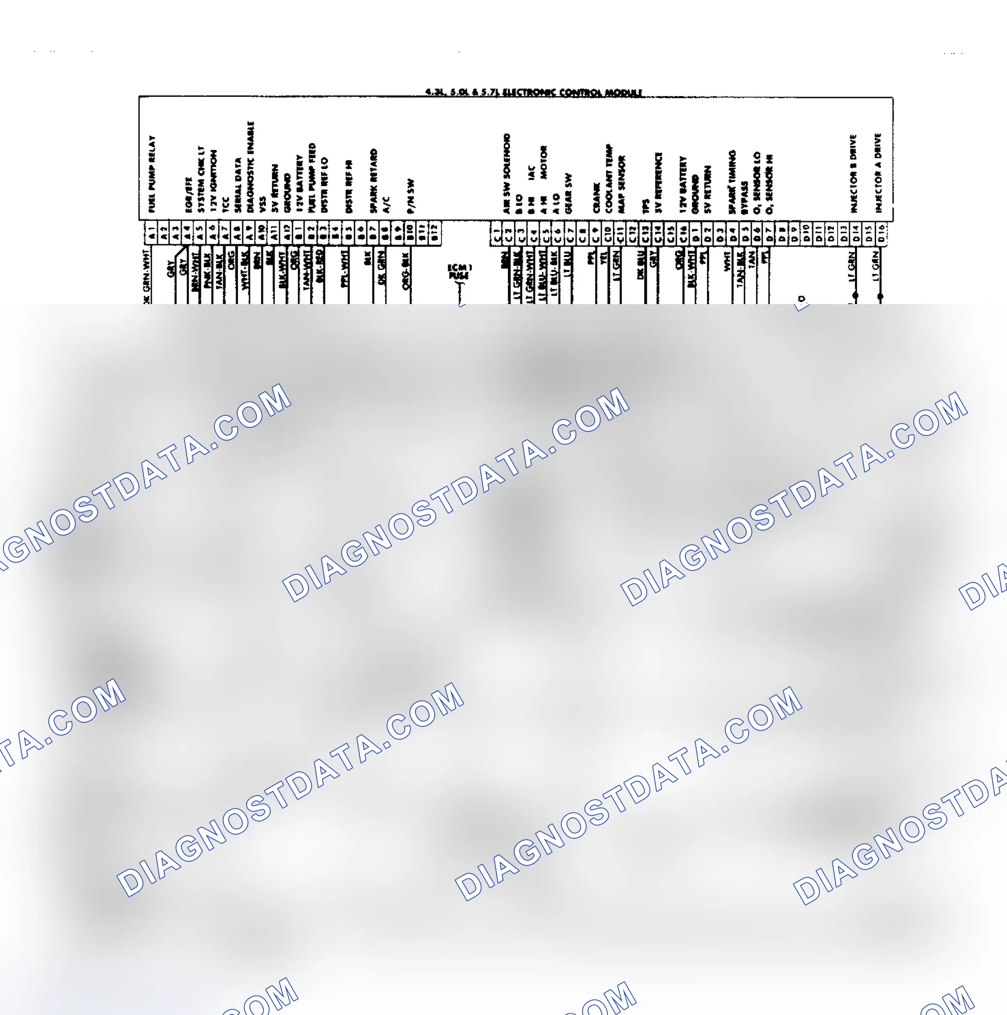 Scheme 82: "G" Series 4.3L, 5.0L & 5.7L Wiring Diagram