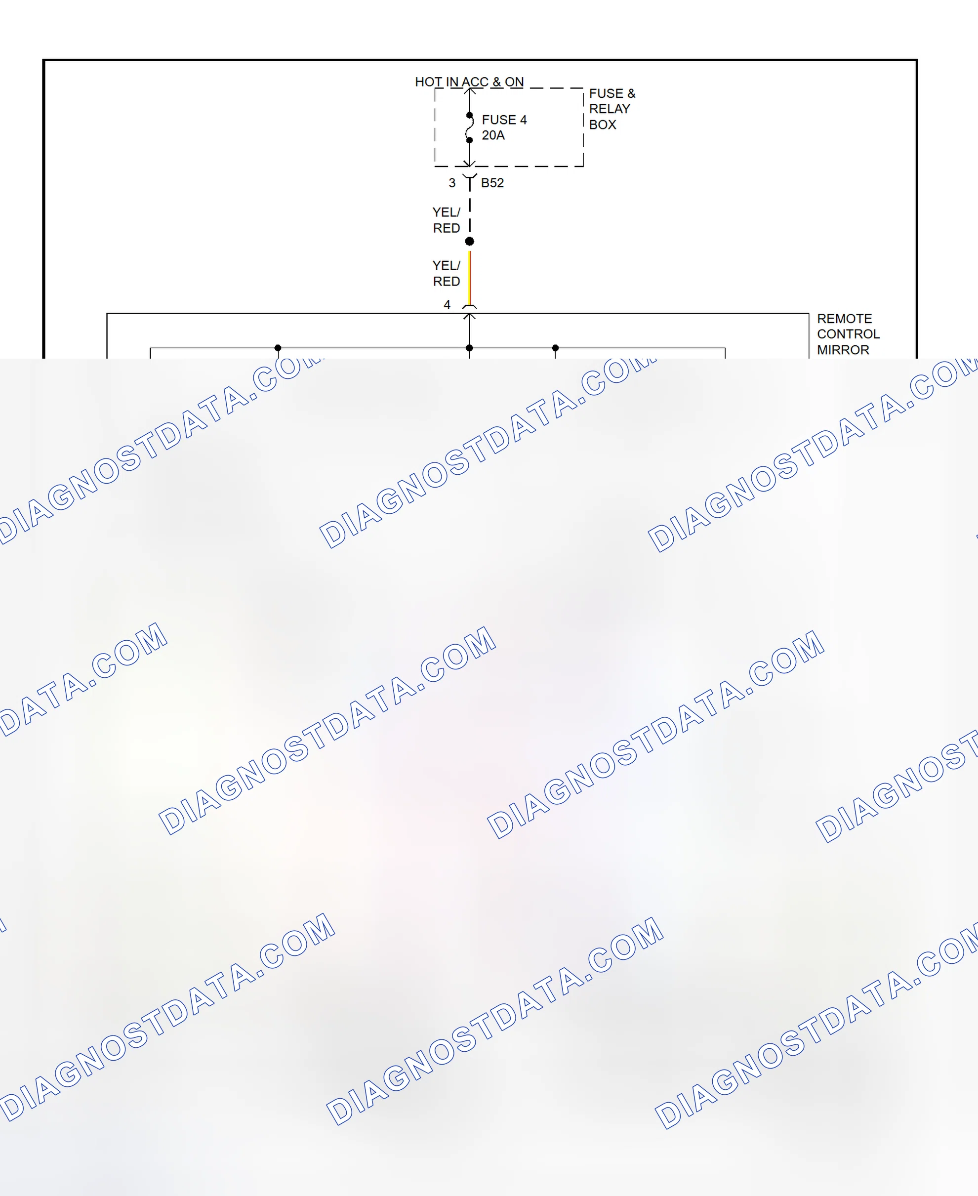 Scheme 5: Power Mirror System Wiring Diagram (Legacy & Outback)