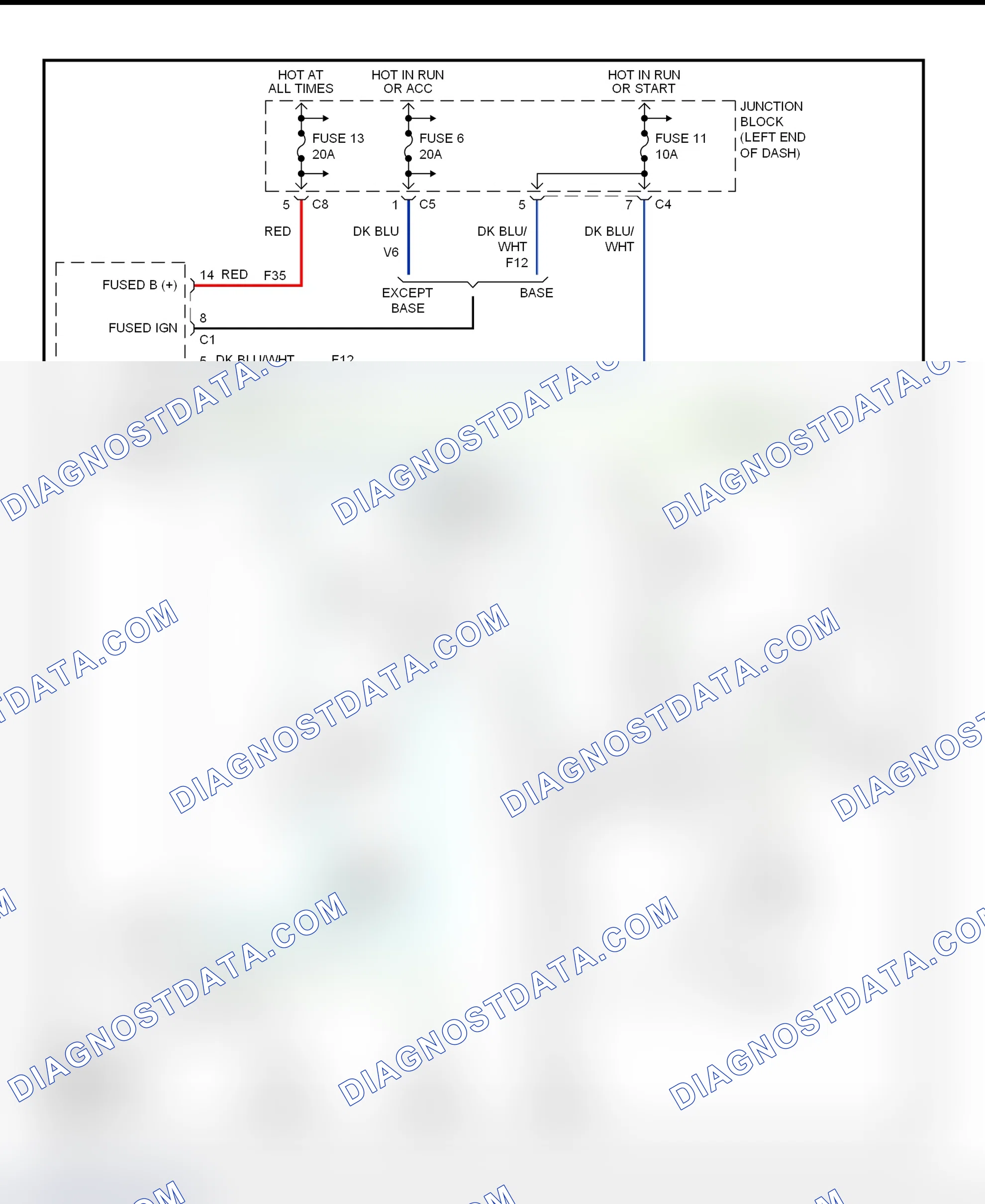 Fig. 5: Warning Systems Wiring Diagram (Dakota)