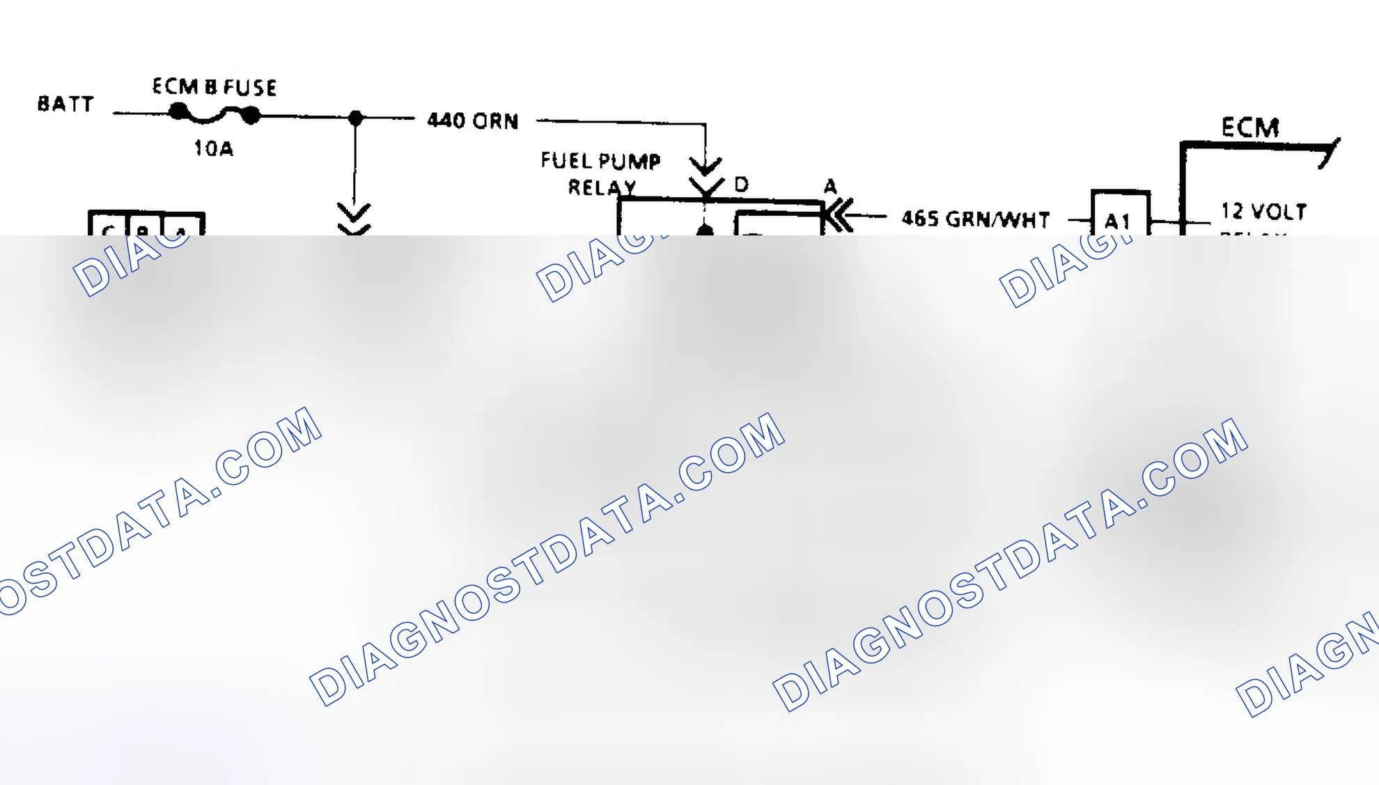 Scheme 77: Code 54: Fuel Pump Circuit/Circuit Diagram ("S", "T" & "M" Series)