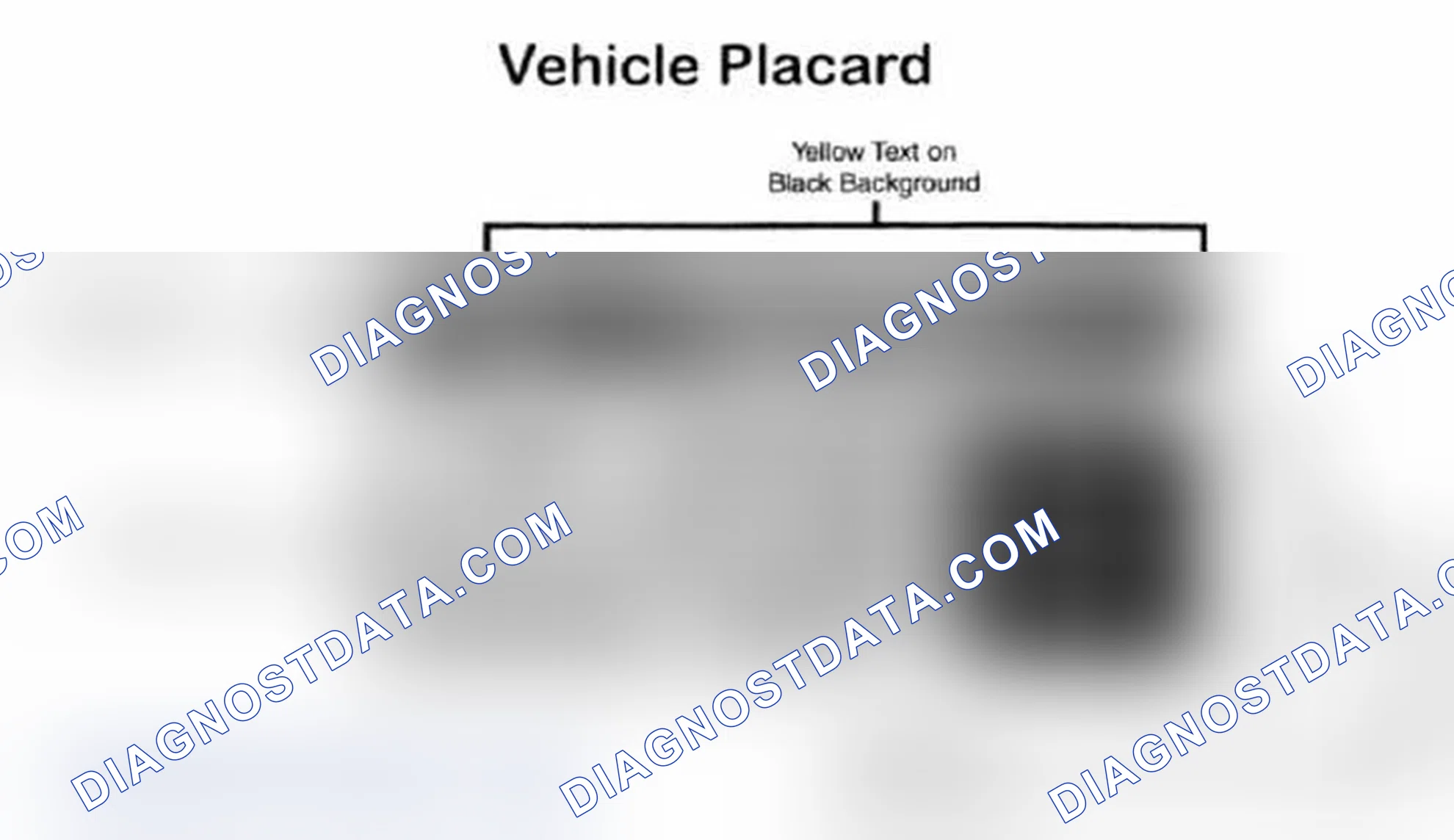 Scheme 28: Vehicle Tire Placard - Typical