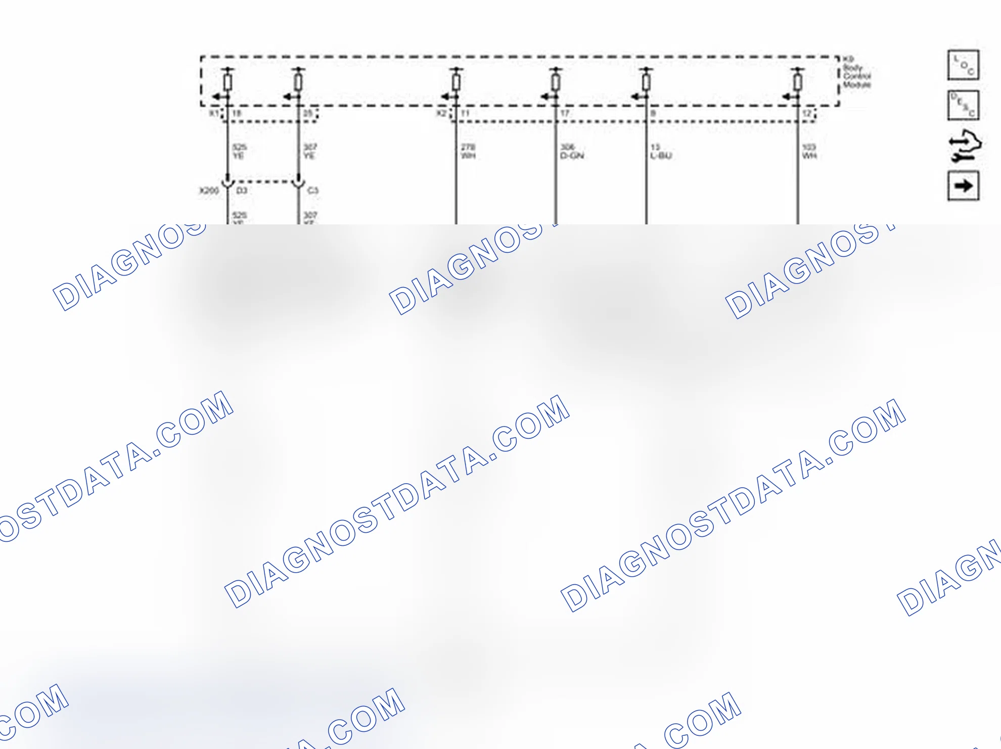 Scheme 1: Headlamp and Daytime Running Lamp Controls Wiring Schematics