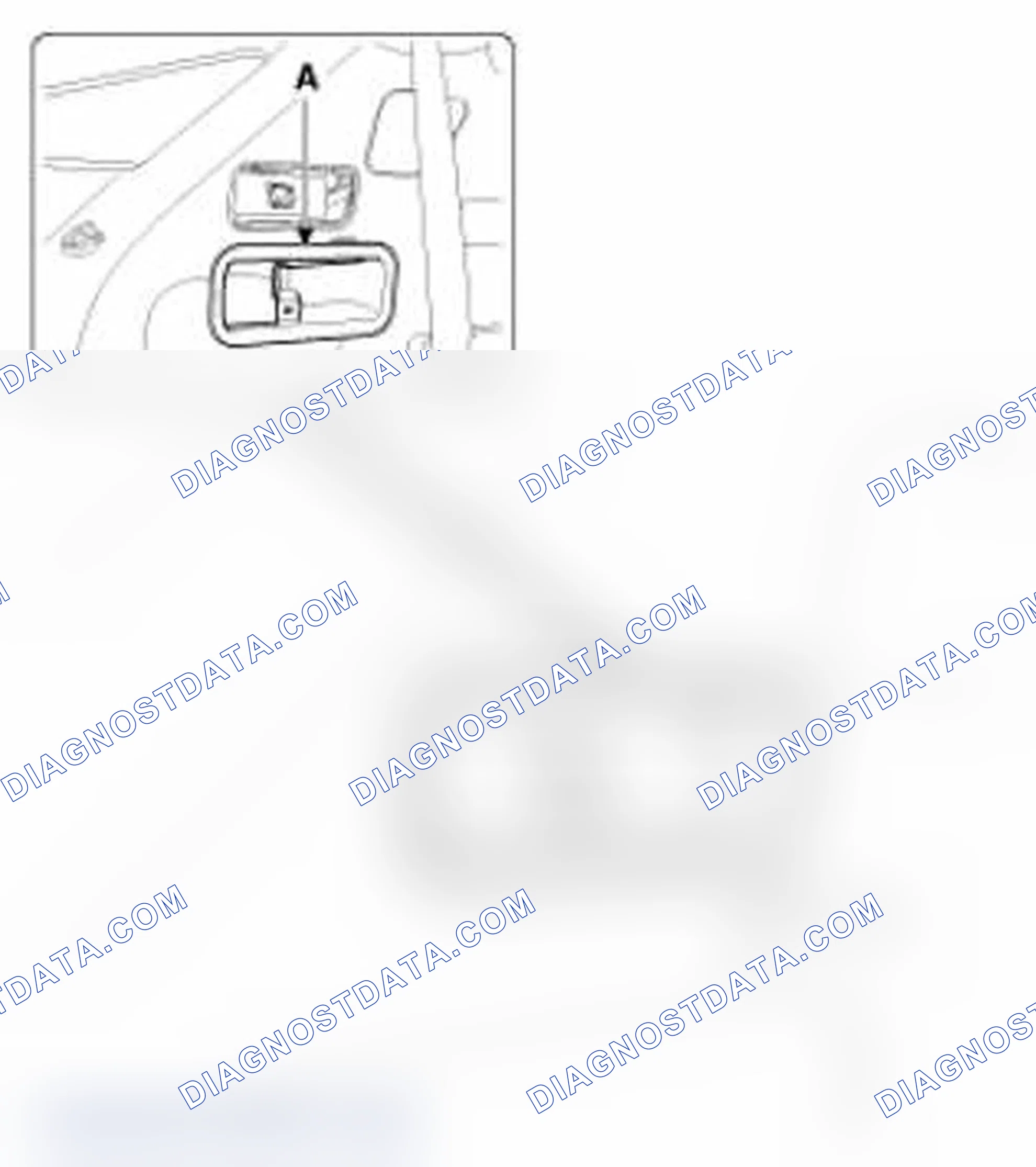 Scheme 92: [Second row seat remote foding lever]