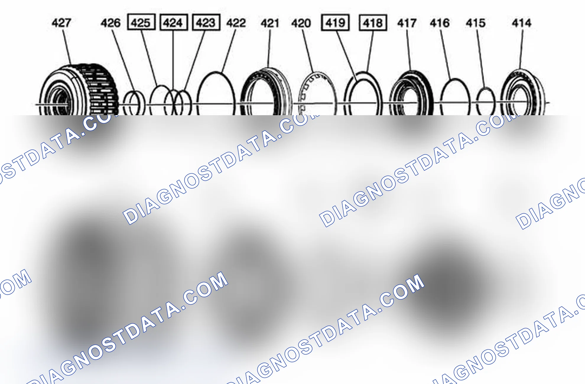 Scheme 104: A/Trans Clutches Seal Kit