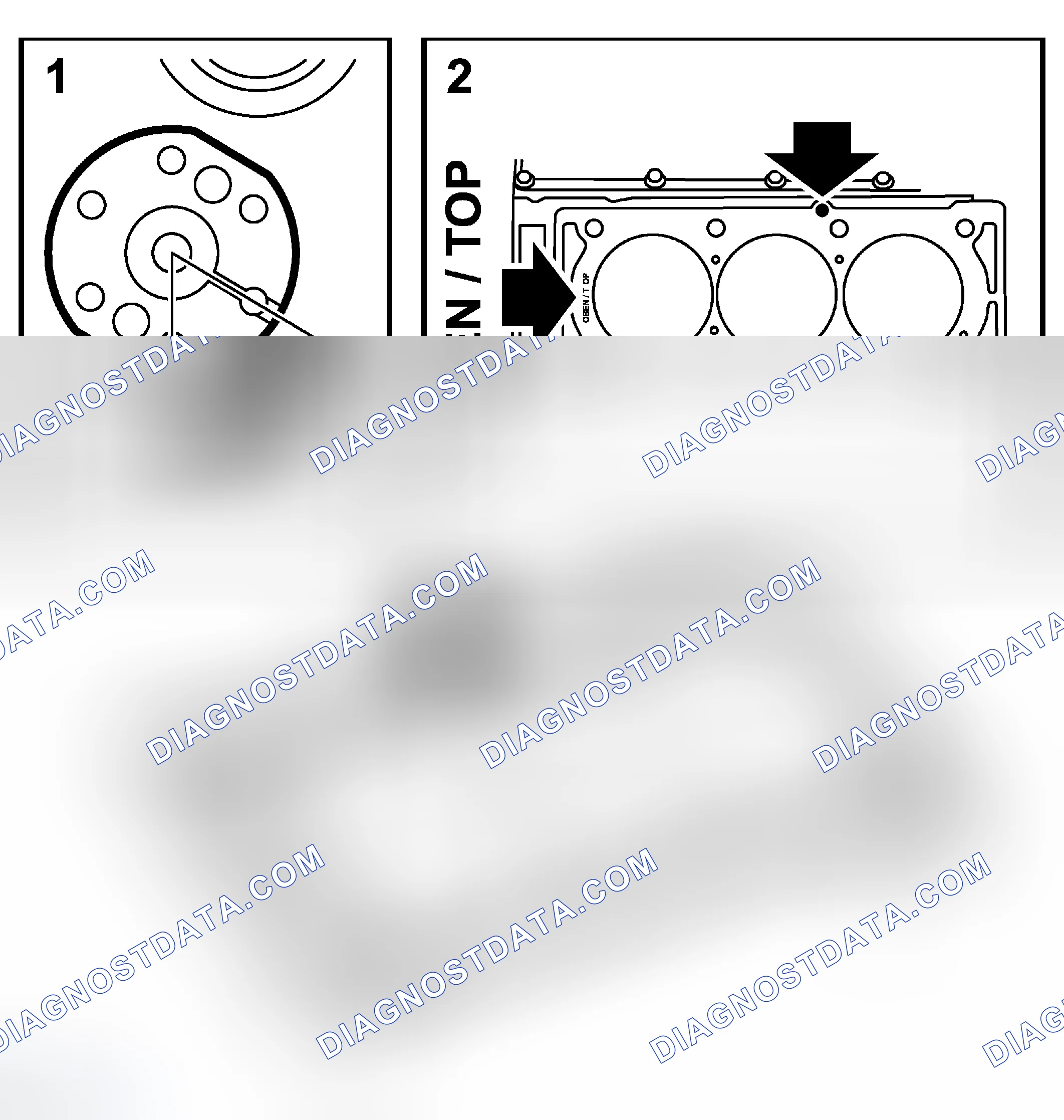Scheme 574: Rear cylinder head, to fit (in car)