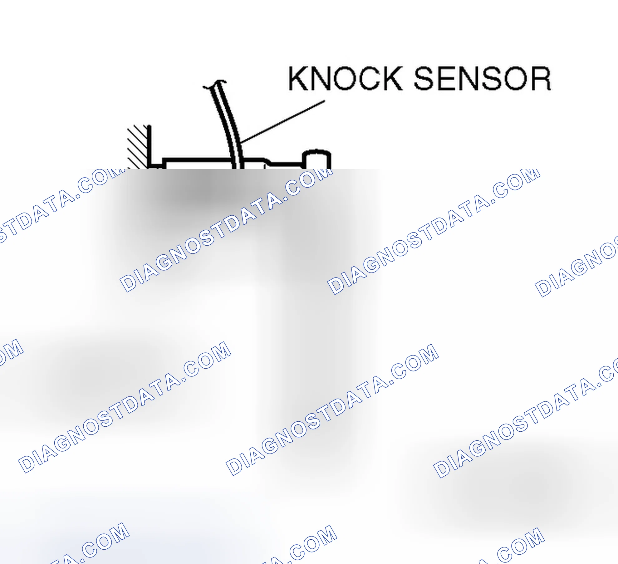 Scheme 3: << A >> KNOCK SENSOR REMOVAL
