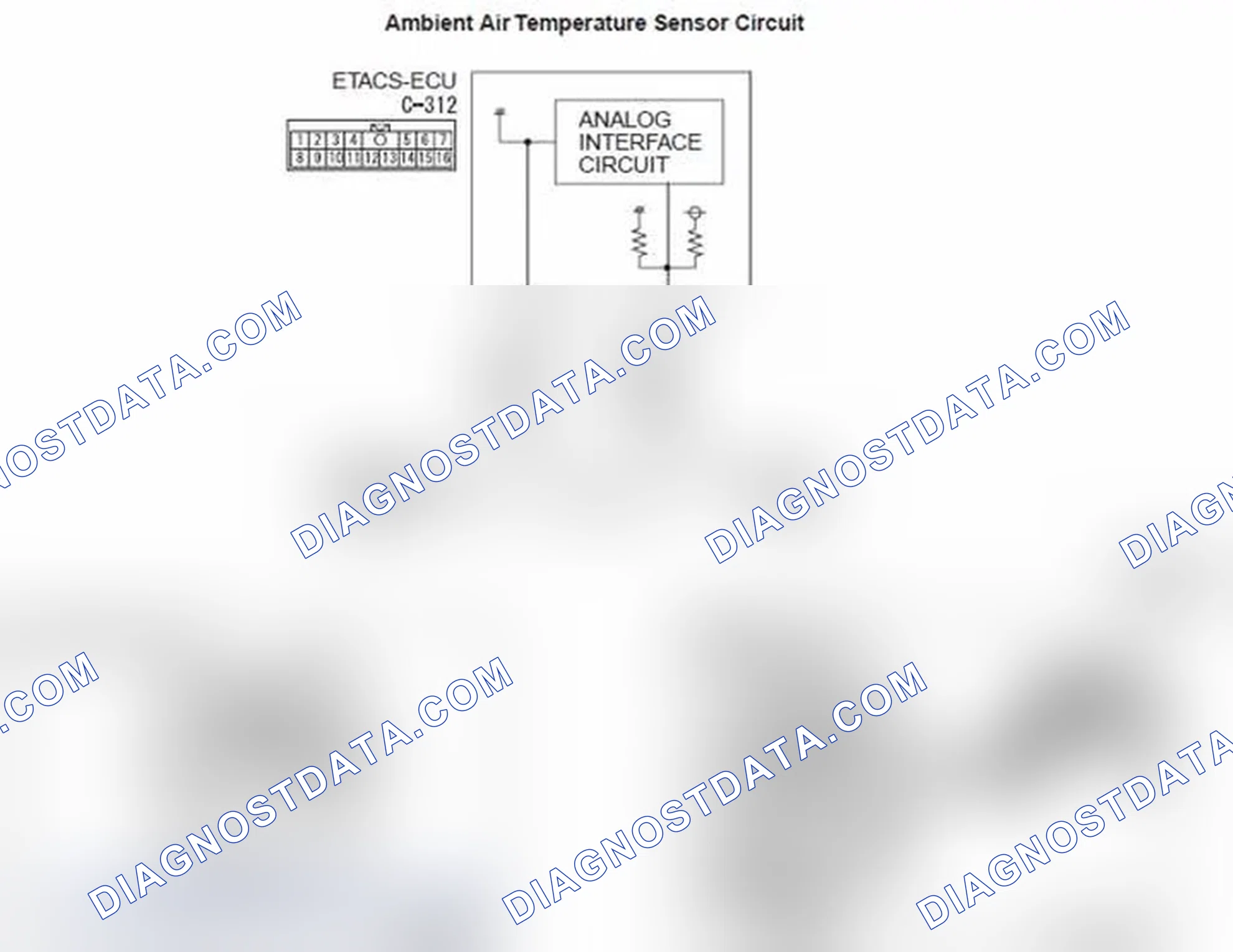 Scheme 13: DTC B1034, B1035: Ambient air temperature Sensor System