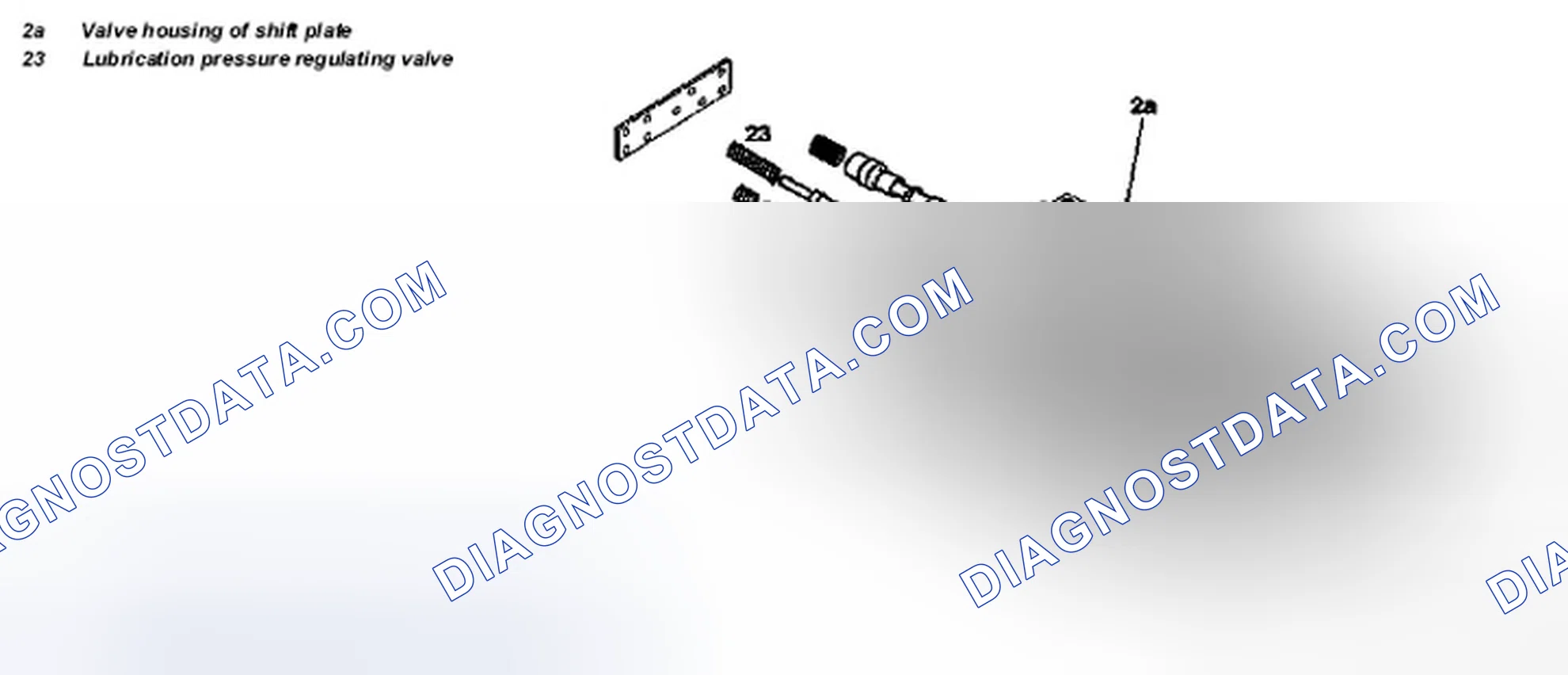Scheme 16: Identifying Lubrication Pressure Regulating Valve Location - Transmission 722.6