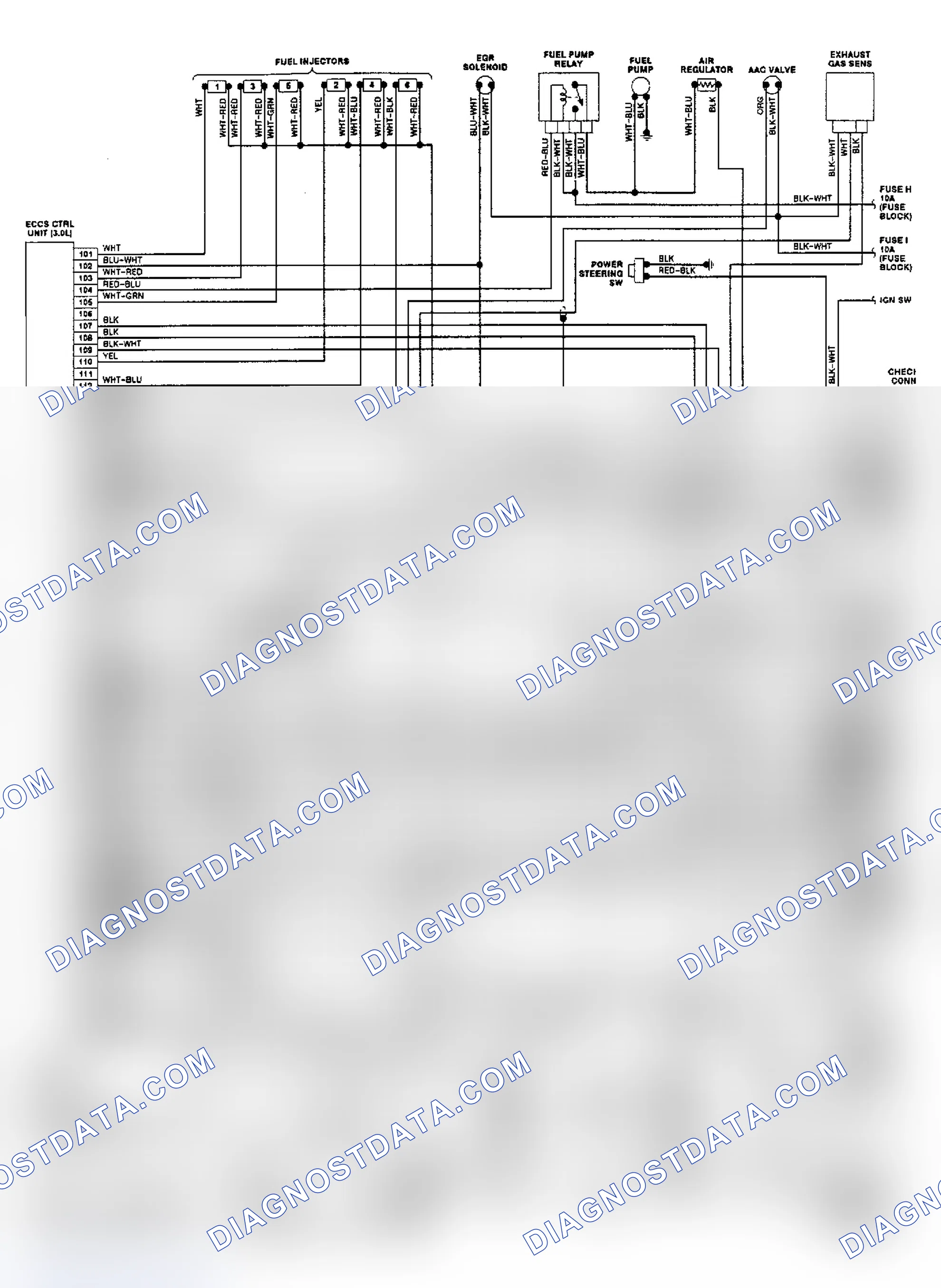 Scheme 4: Wiring Diagram (Pathfinder & Pickup 3.0L)
