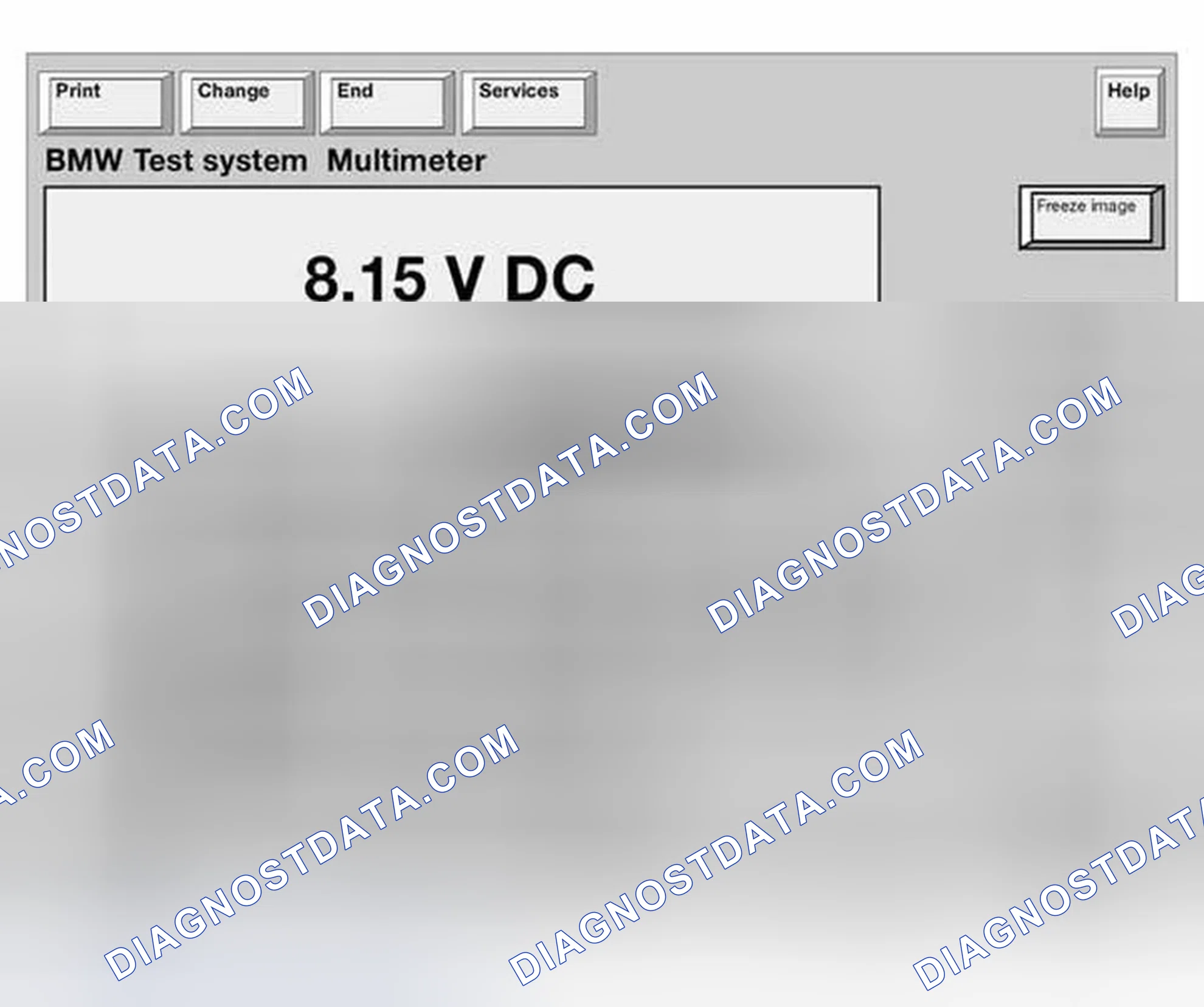Scheme 539: Identifying BMW Test System Multimeter Display