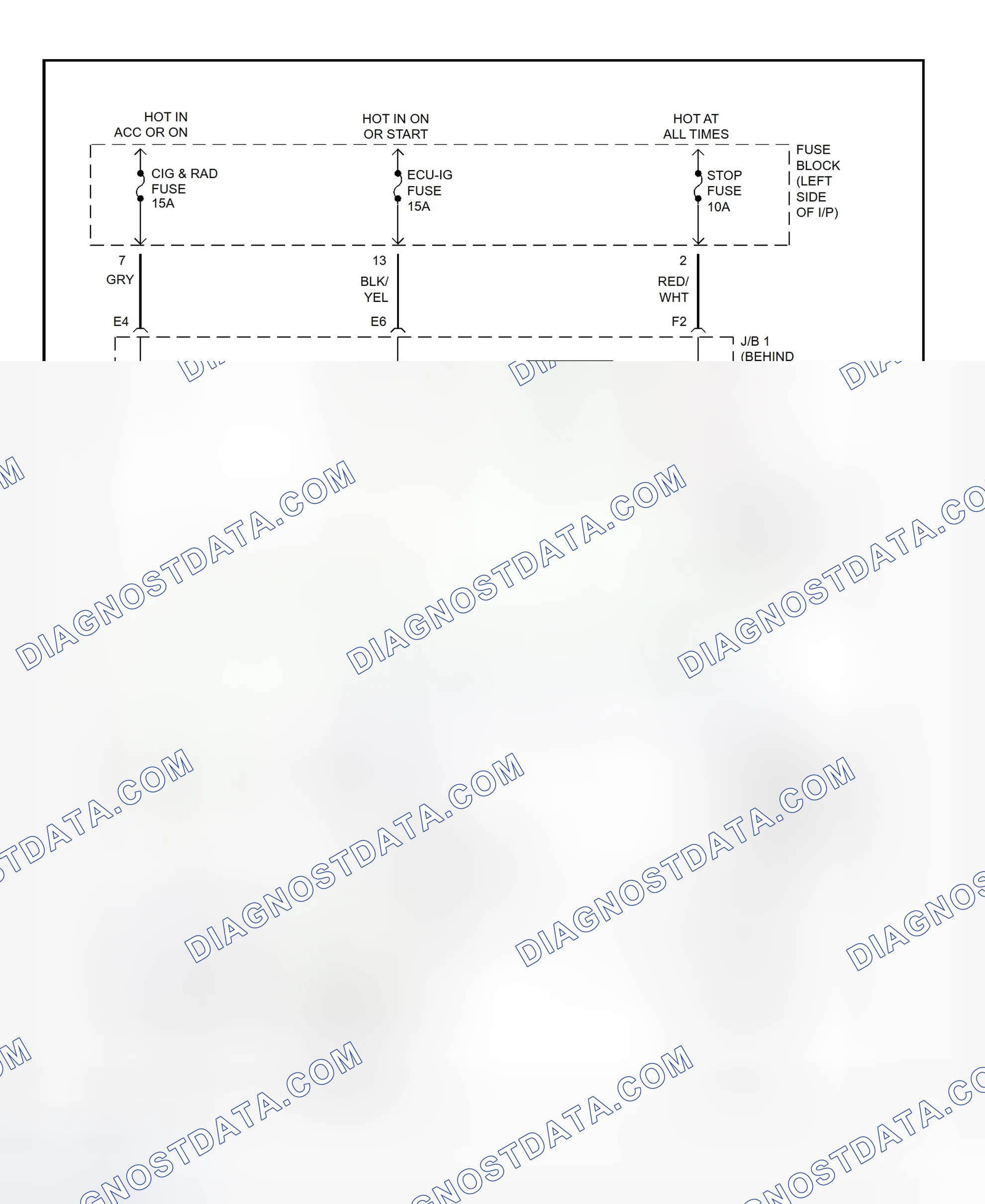 Scheme 19: Shift Interlock System Wiring Diagram (1996 RAV4)