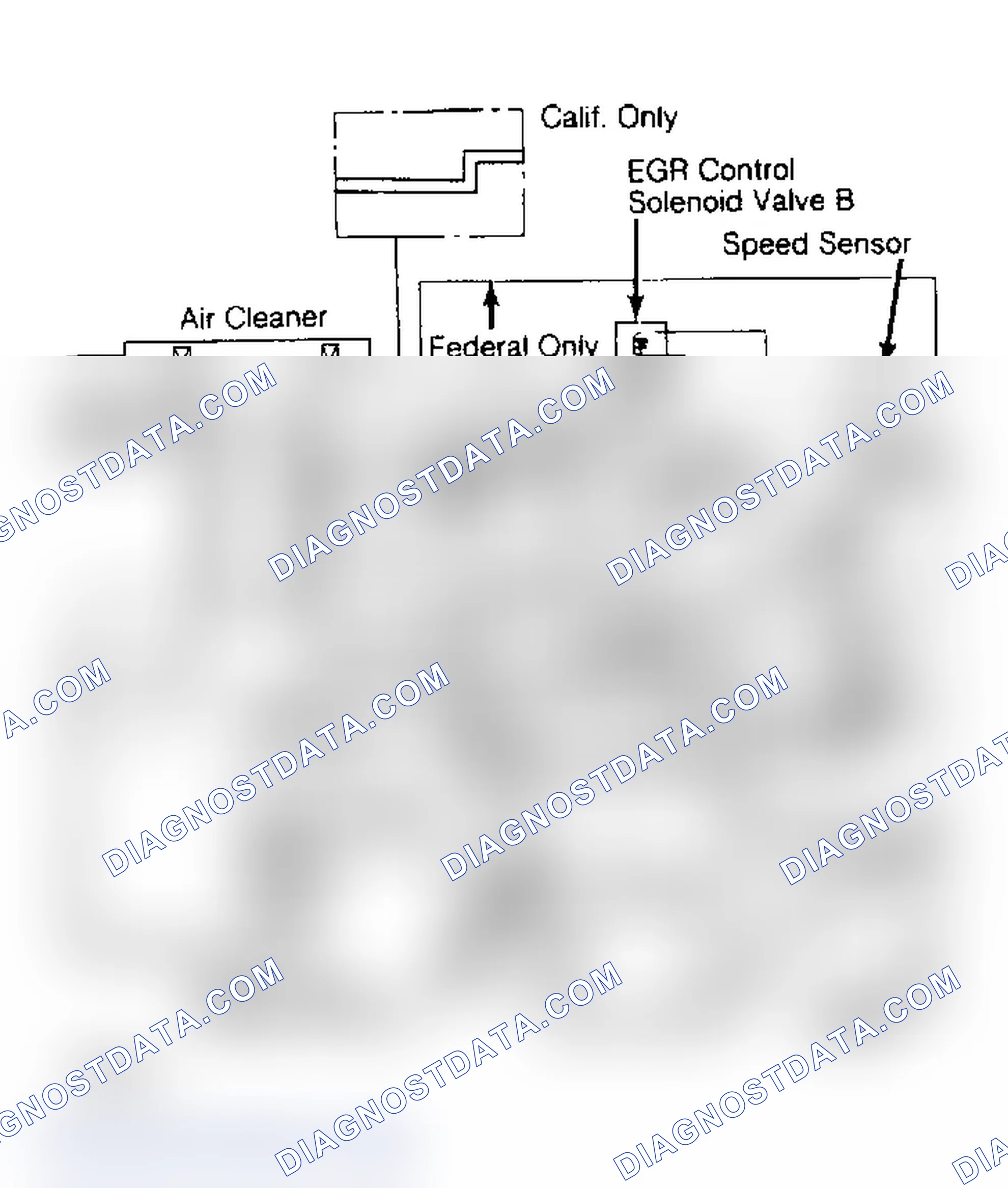 Fig. 3: EGR System (Federal & Calif. 1500 HF)