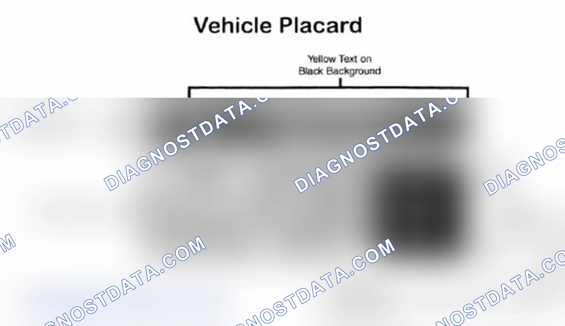 Scheme 28: Vehicle Tire Placard - Typical