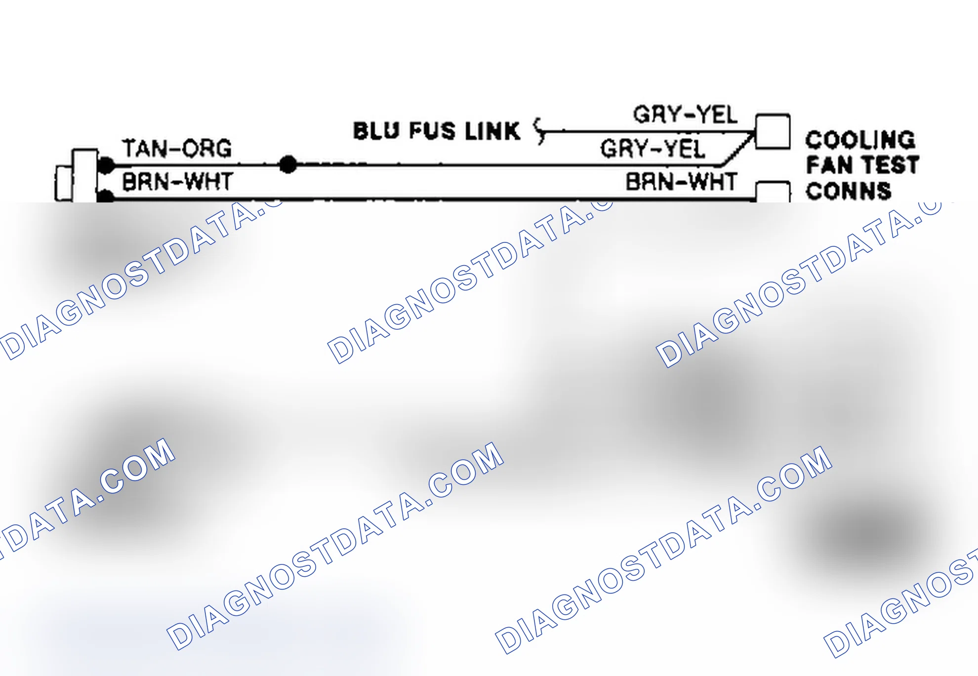 Scheme 7: Electric Cooling Fan Wiring Diagram Tempo & Topaz (W/out A/C)
