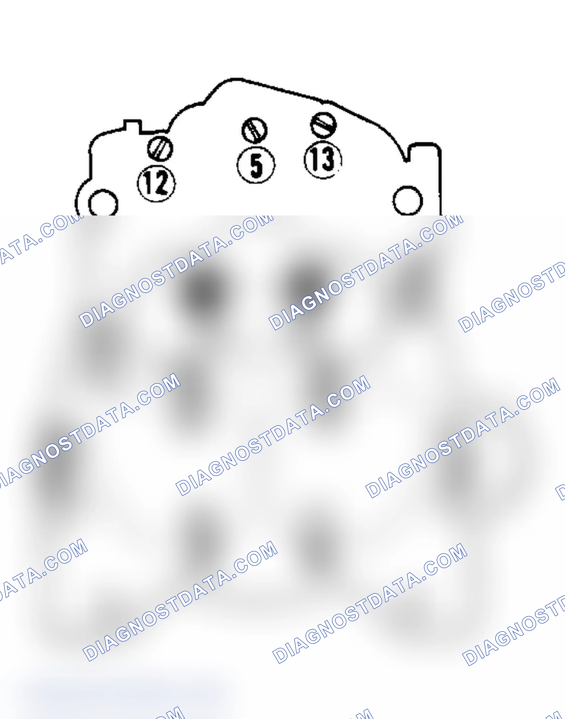 Scheme 20: Air Horn Screw Tightening Sequence Screws 1 and 2 are countersunk next to venturi.