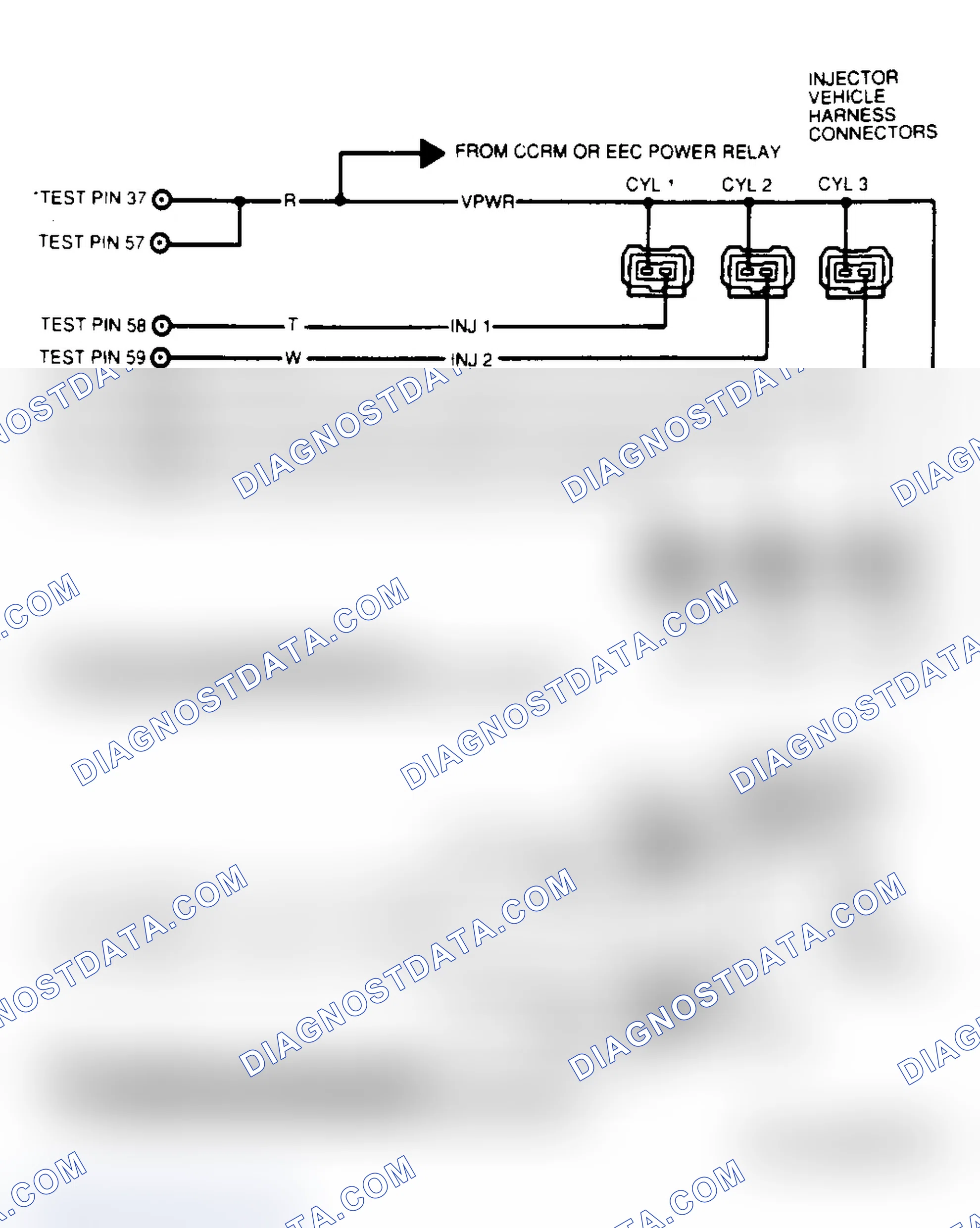 Scheme 52: Test Schematic (3.0L Except SHO & 3.8L)