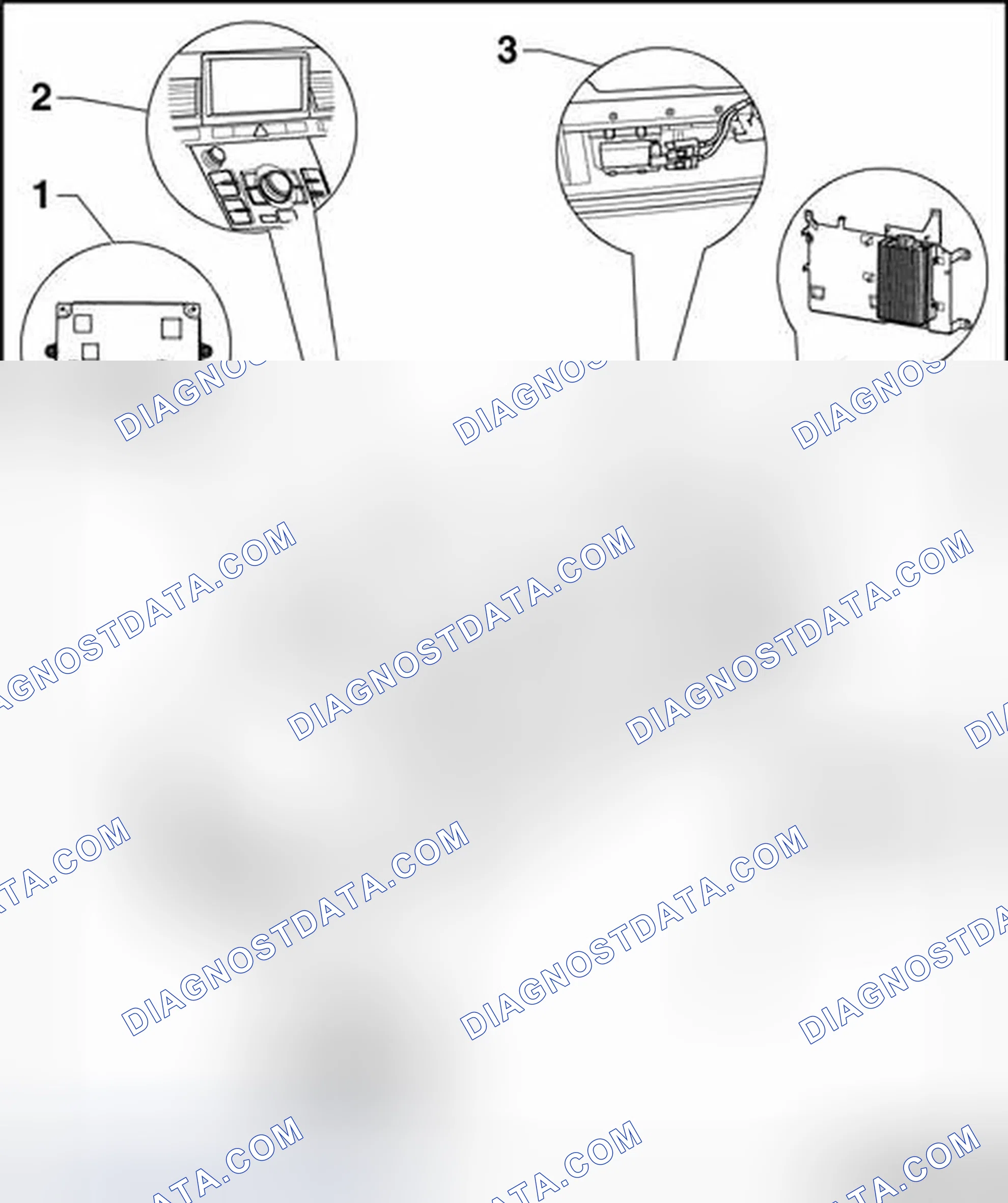 Scheme 156: Navigation system, overview of component location