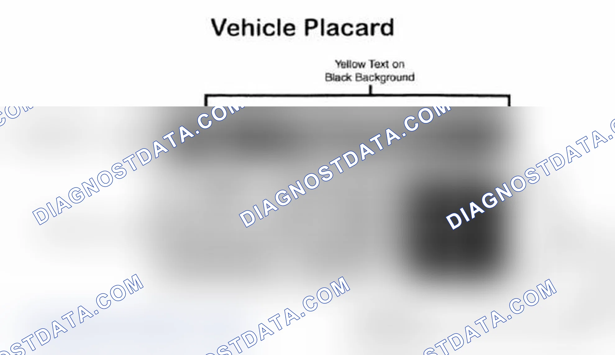 Scheme 28: Vehicle Tire Placard - Typical