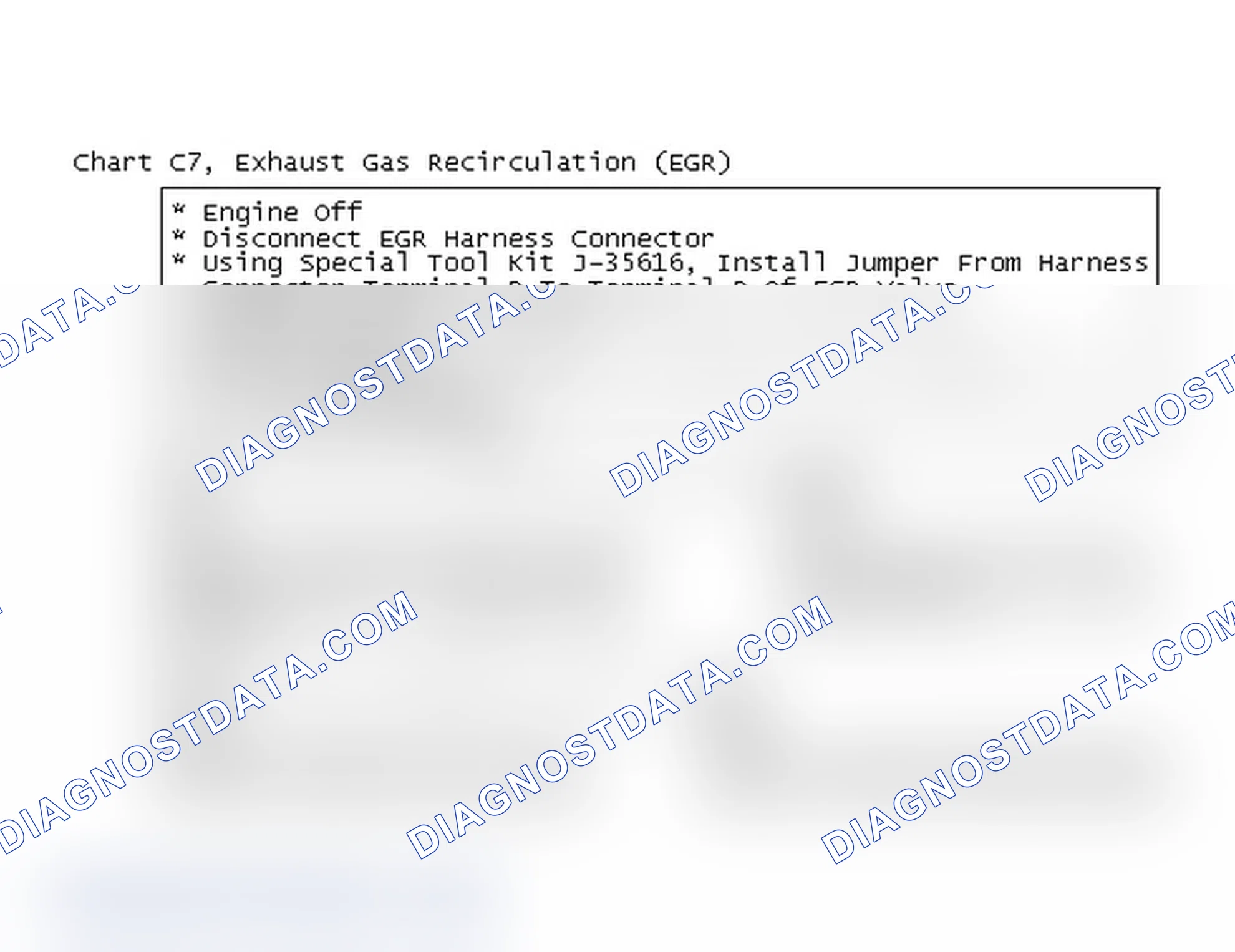 Scheme 534: Chart C7, Exhaust Gas Recirculation (EGR)