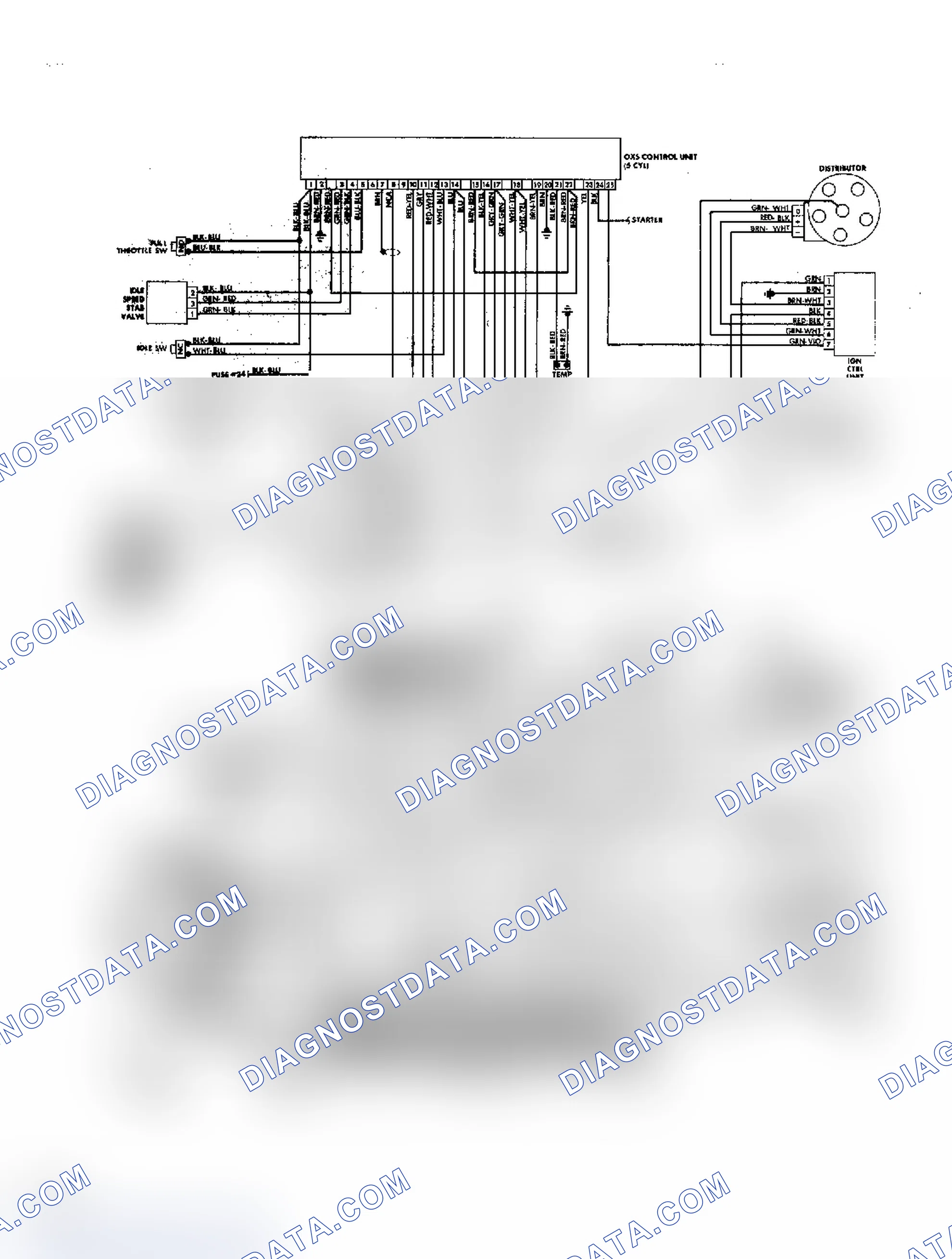 Scheme 62: CIS-E Wiring Diagram (4000S & 4000S Quattro - 4 & 5-Cylinder)