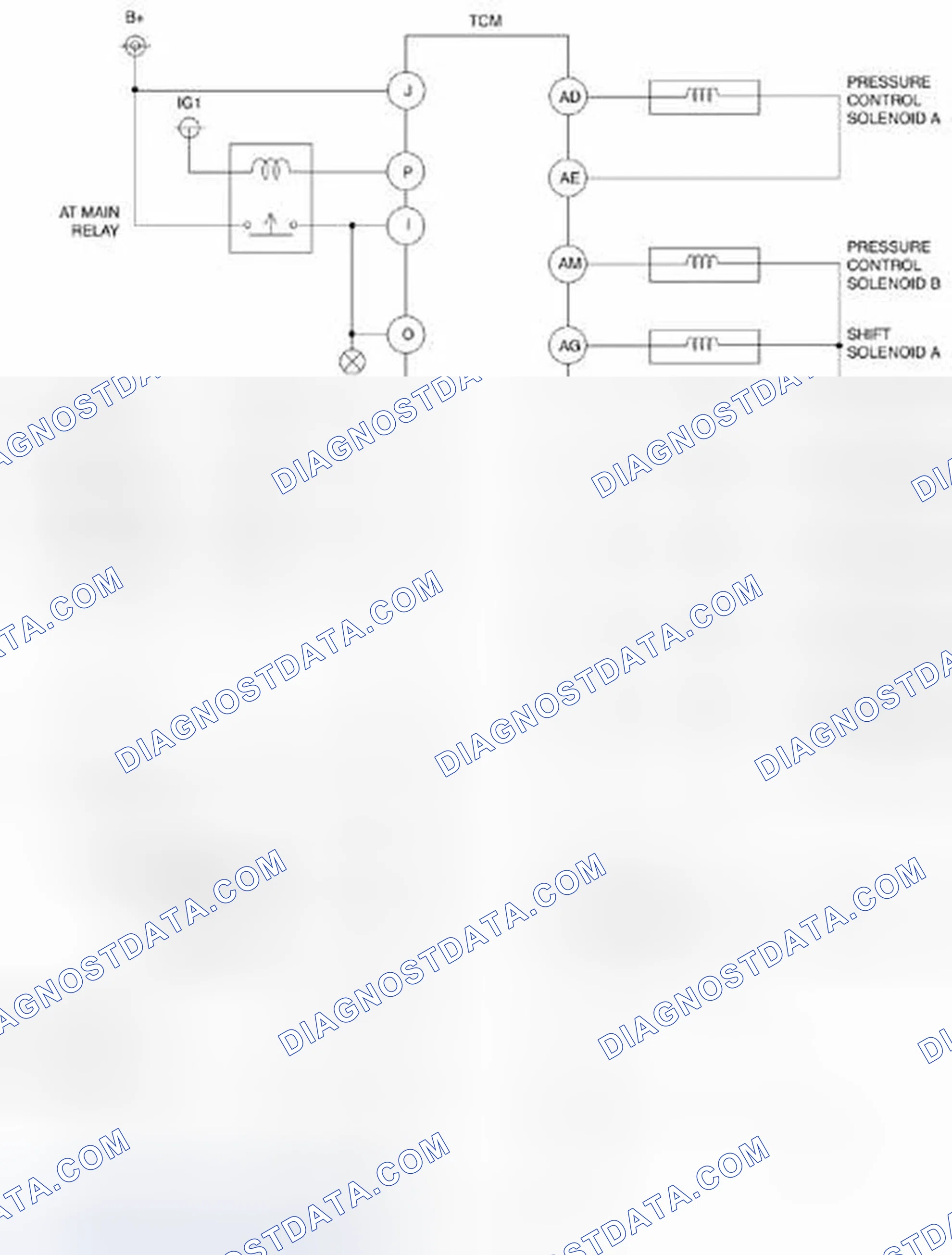 Scheme 605: Automatic Transaxle Control System - Wiring Diagram (FS5A-EL)