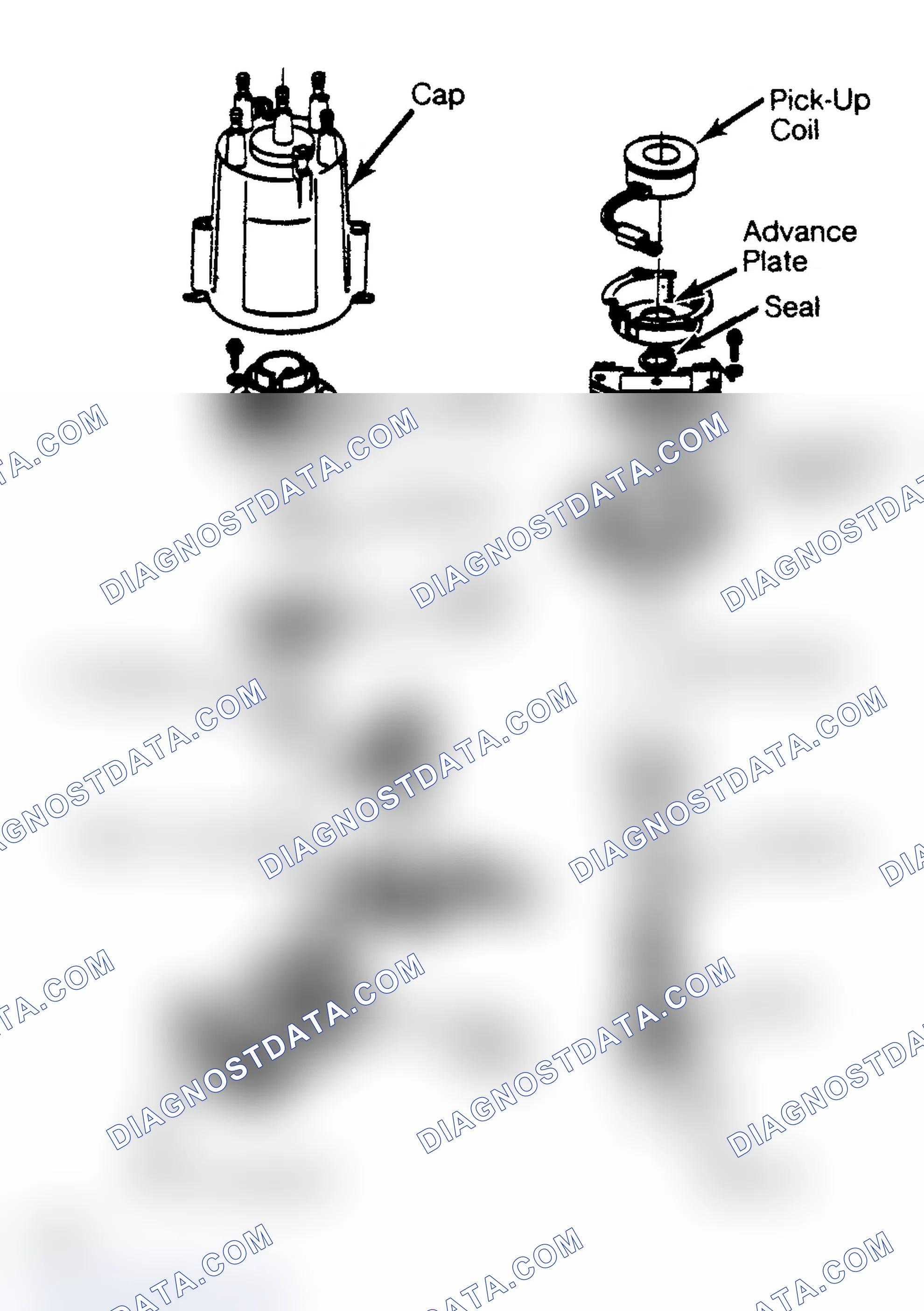 Scheme 11: Disassembled View of EST Distributor. Distributor works with an external ignition coil.