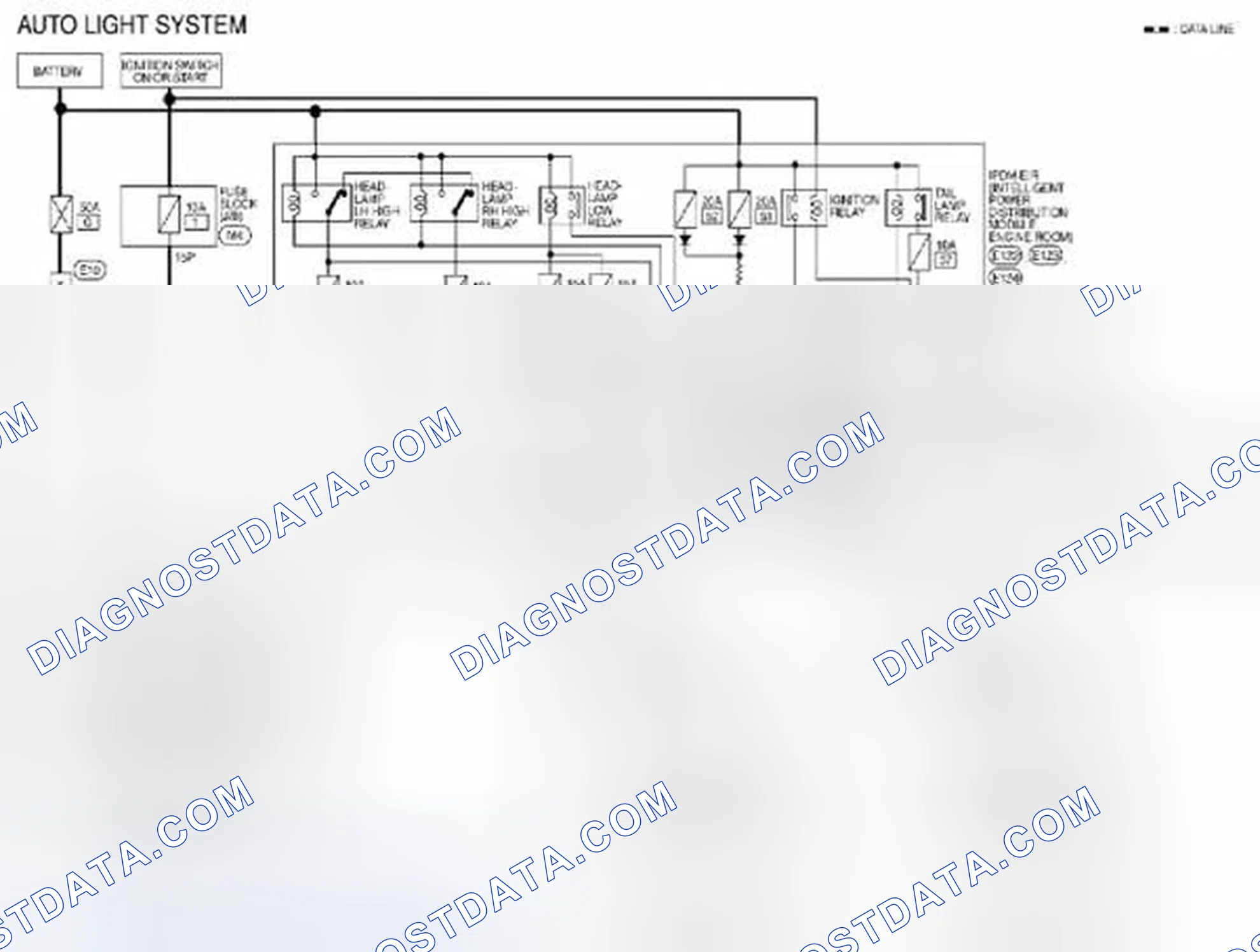 Scheme 310: Auto Light System: Wiring Diagram