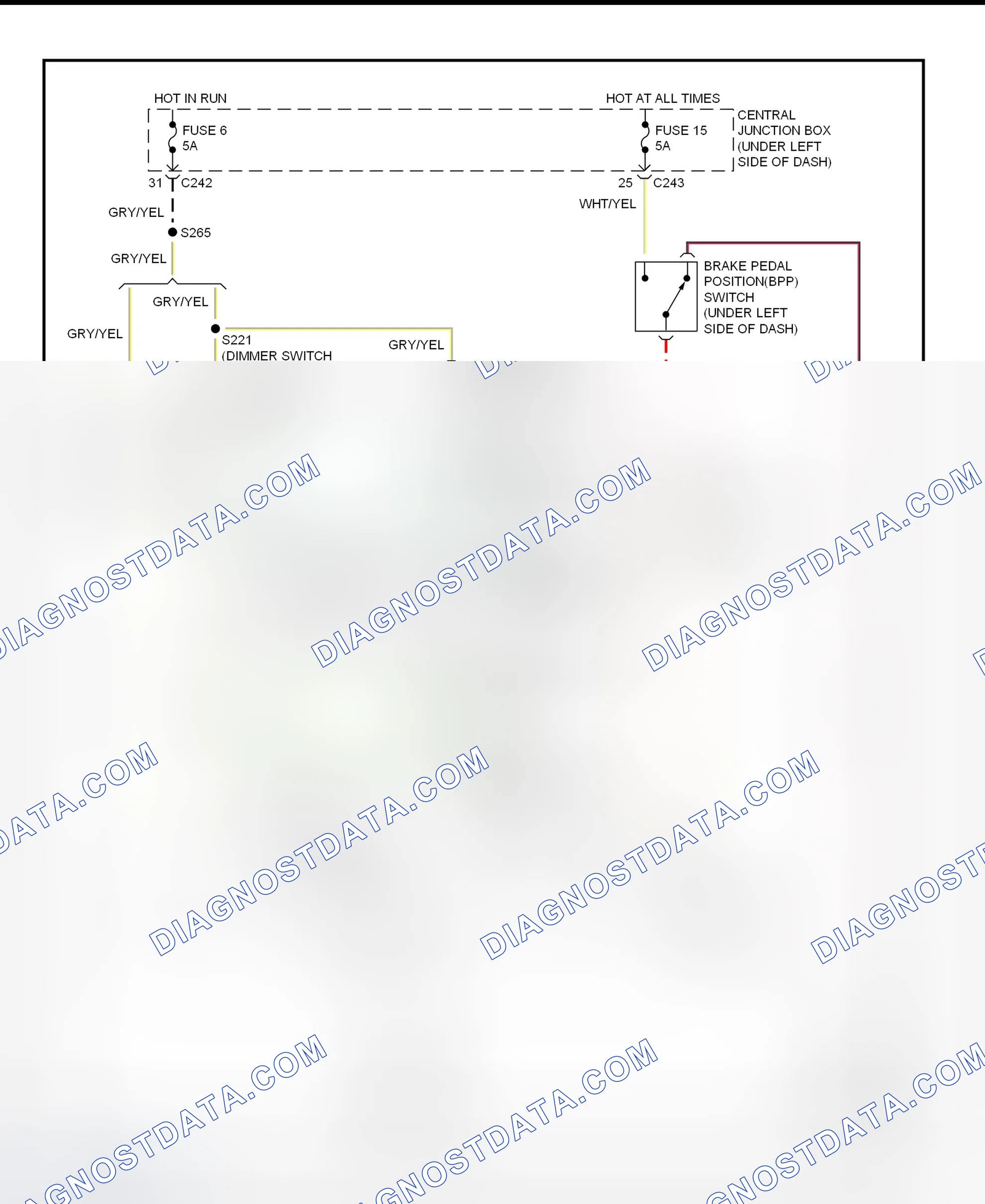 Fig. 20: Shift Interlock System Wiring Diagram (Expedition & Navigator)