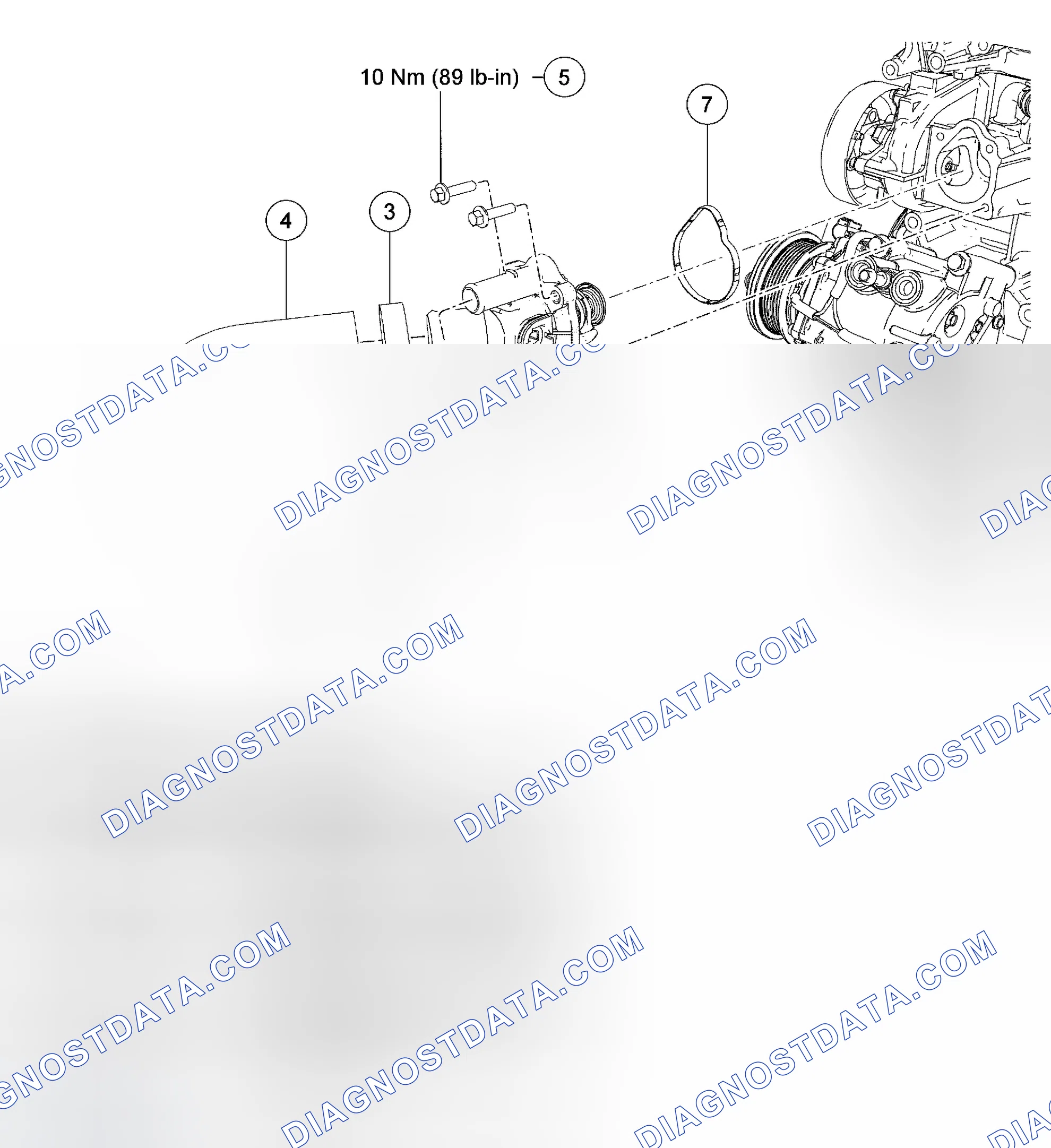 Scheme 34: Thermostat Housing - 2.3L