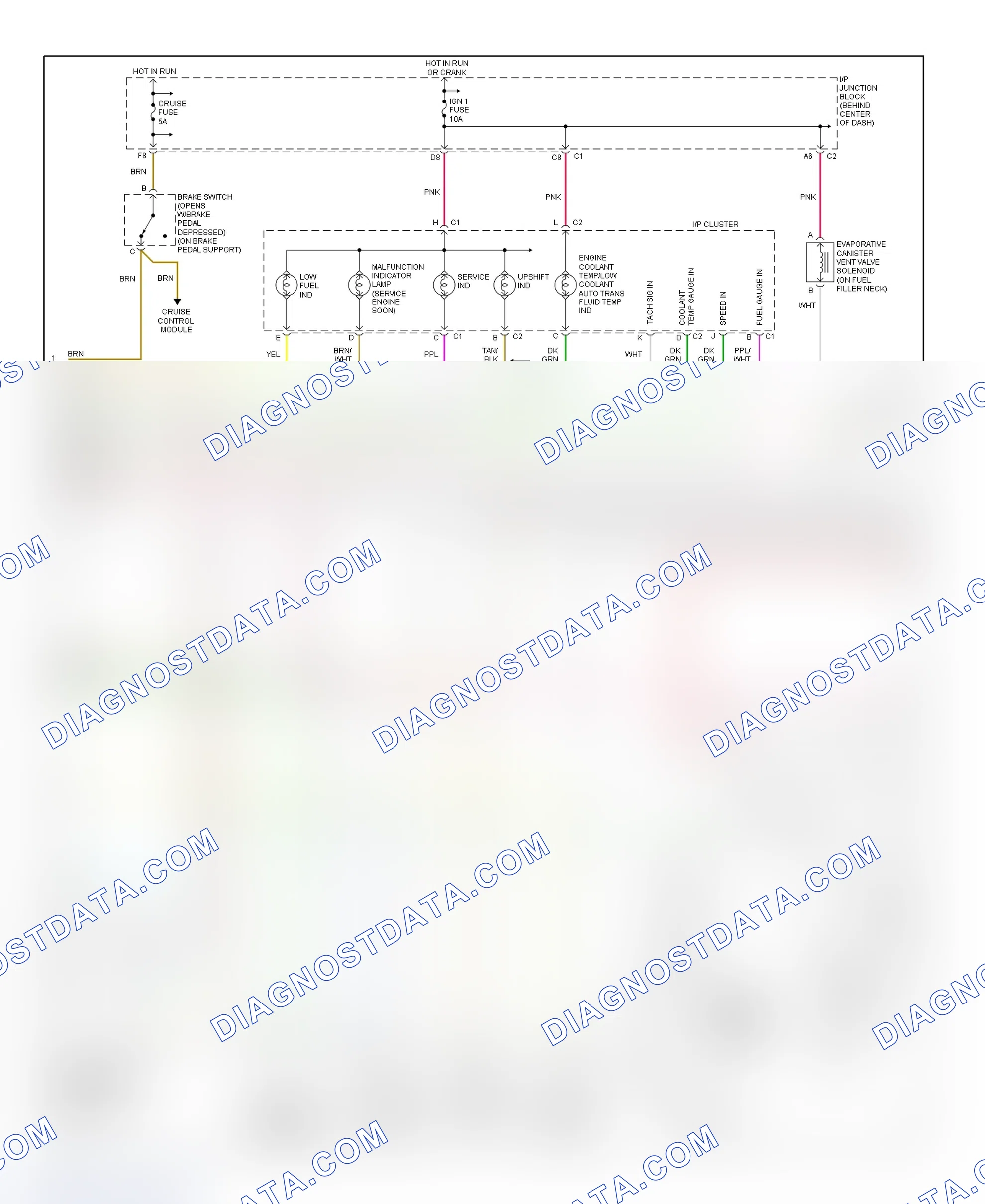 Scheme 169: PCM Wiring Diagram (Saturn - 1.9L - 2 Of 4)