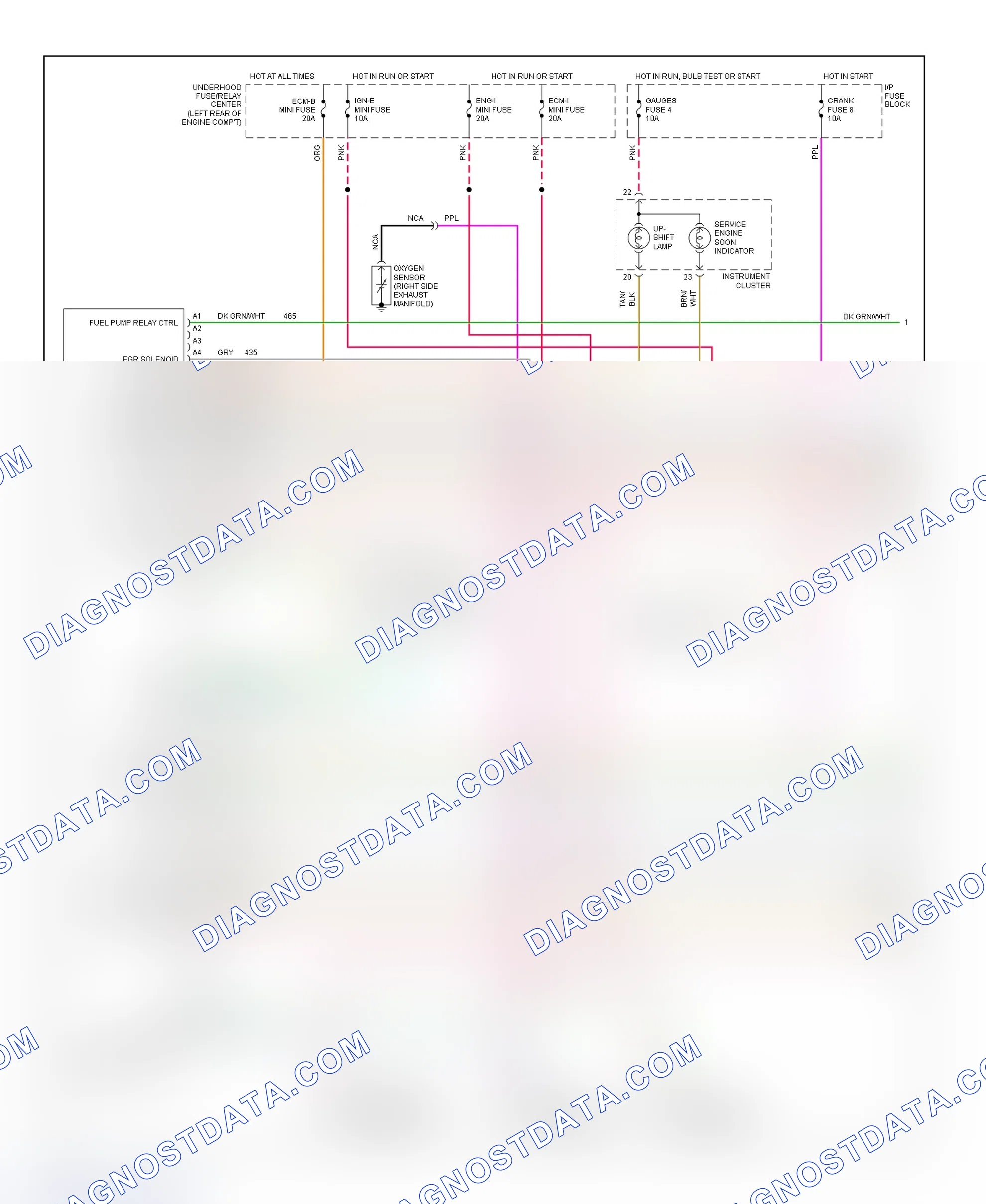 Scheme 23: Wiring Diagram ("C" & "K" Series Pickup, Sierra, Tahoe & Yukon - 5.7L With M/T - 1 Of 2)