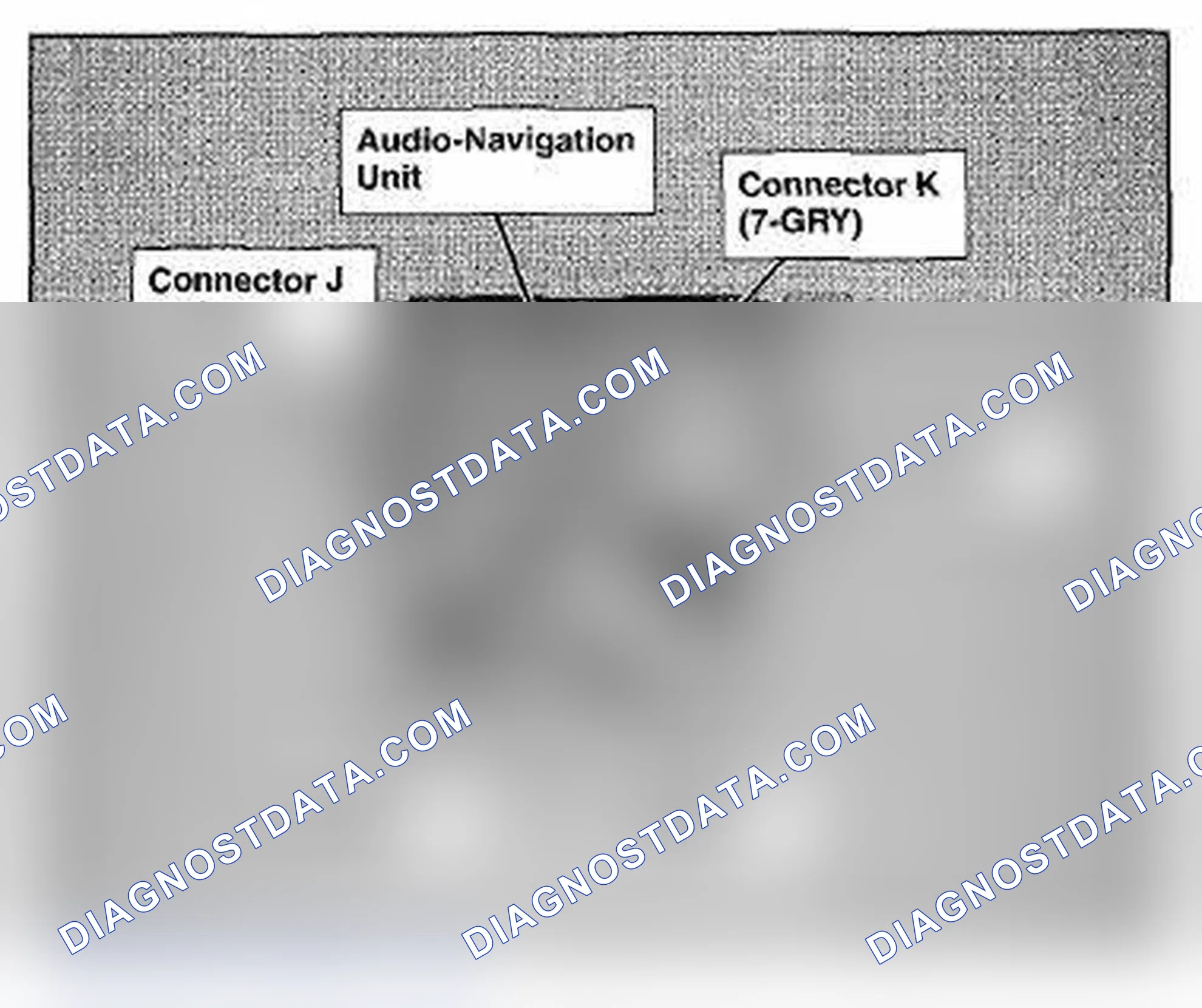 Scheme 545: Behind Audio-Navigation Unit (Navigation) Component Location (Photo 158)